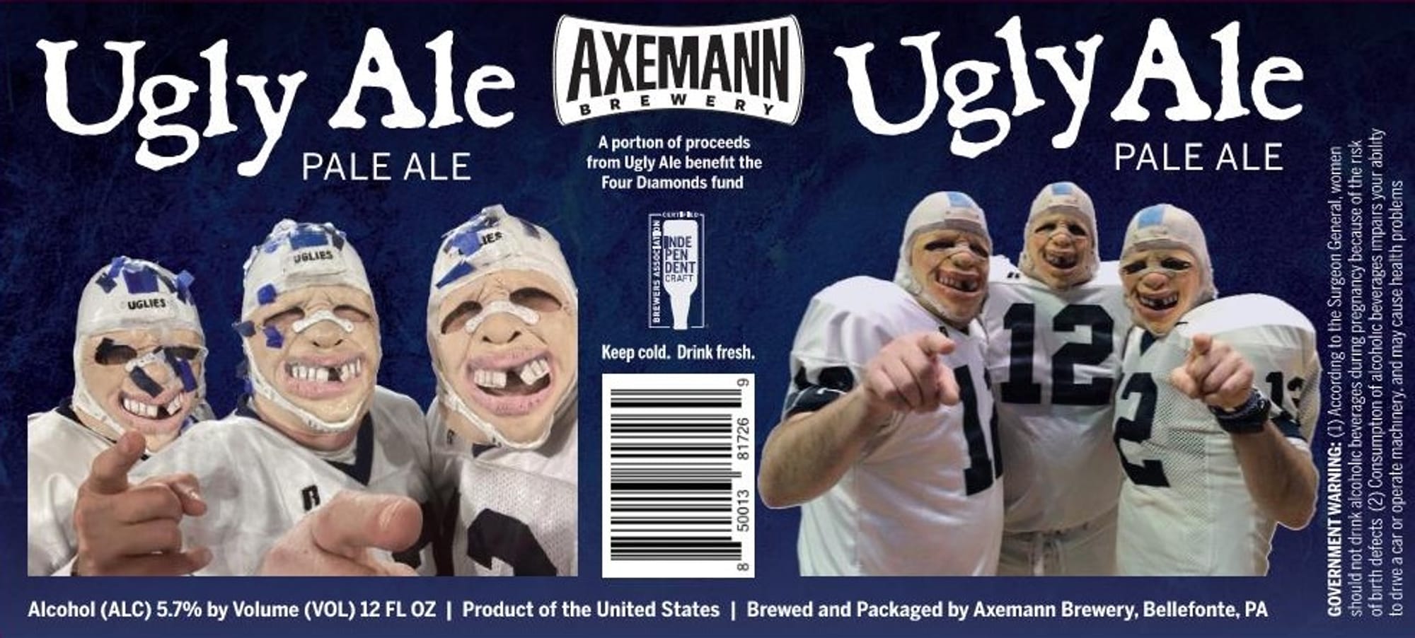 Ugly Ale by Axemann Brewery - beer label