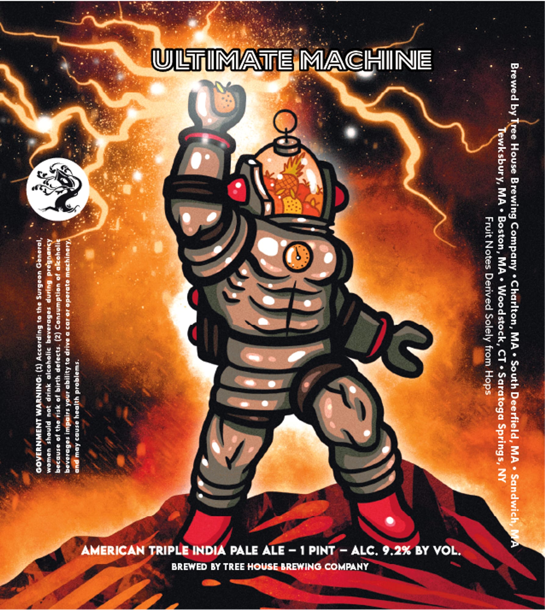 Ultimate Machine by Tree House Brewing Company - beer label