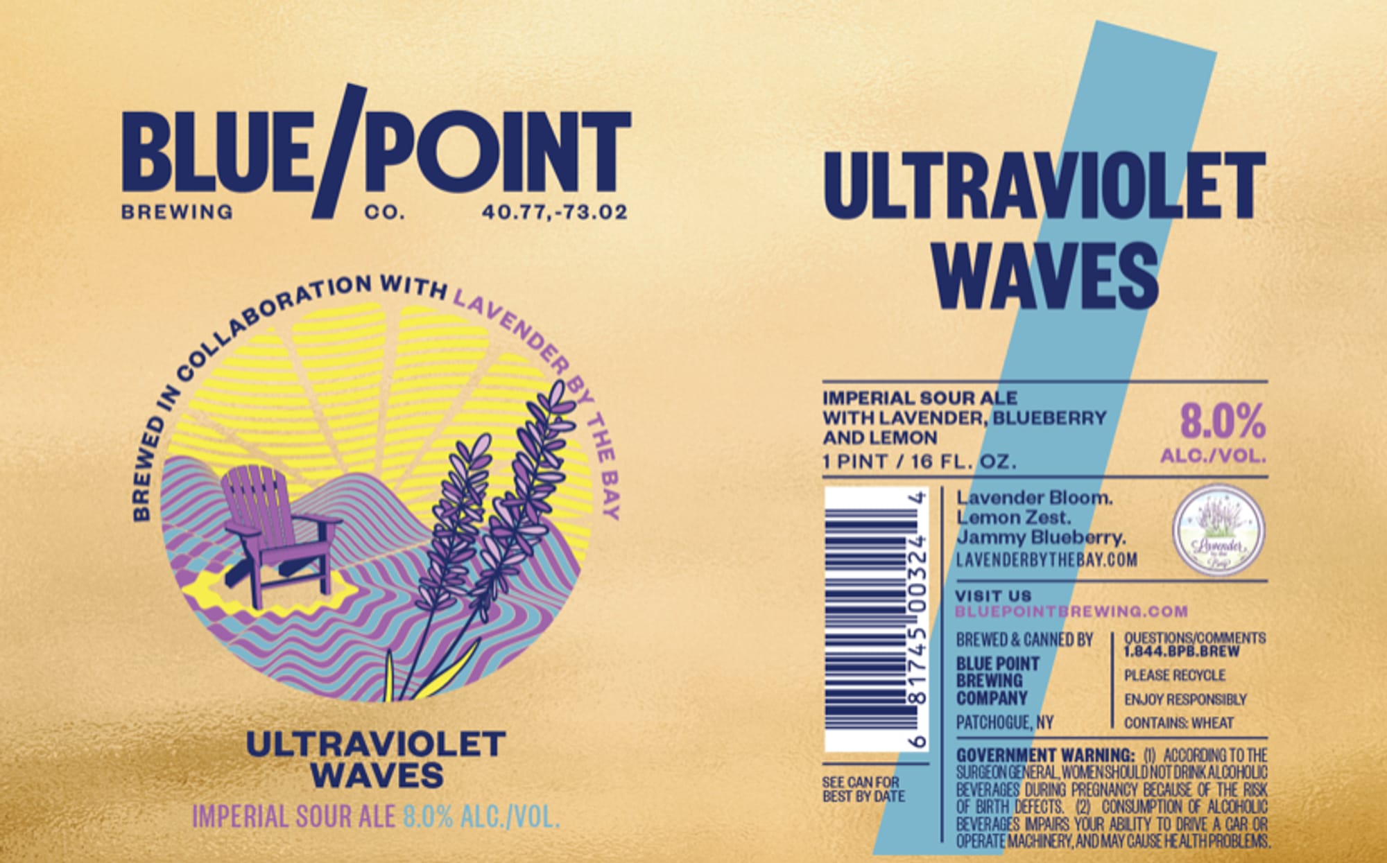 Ultraviolet Waves by Blue Point Brewing - beer label