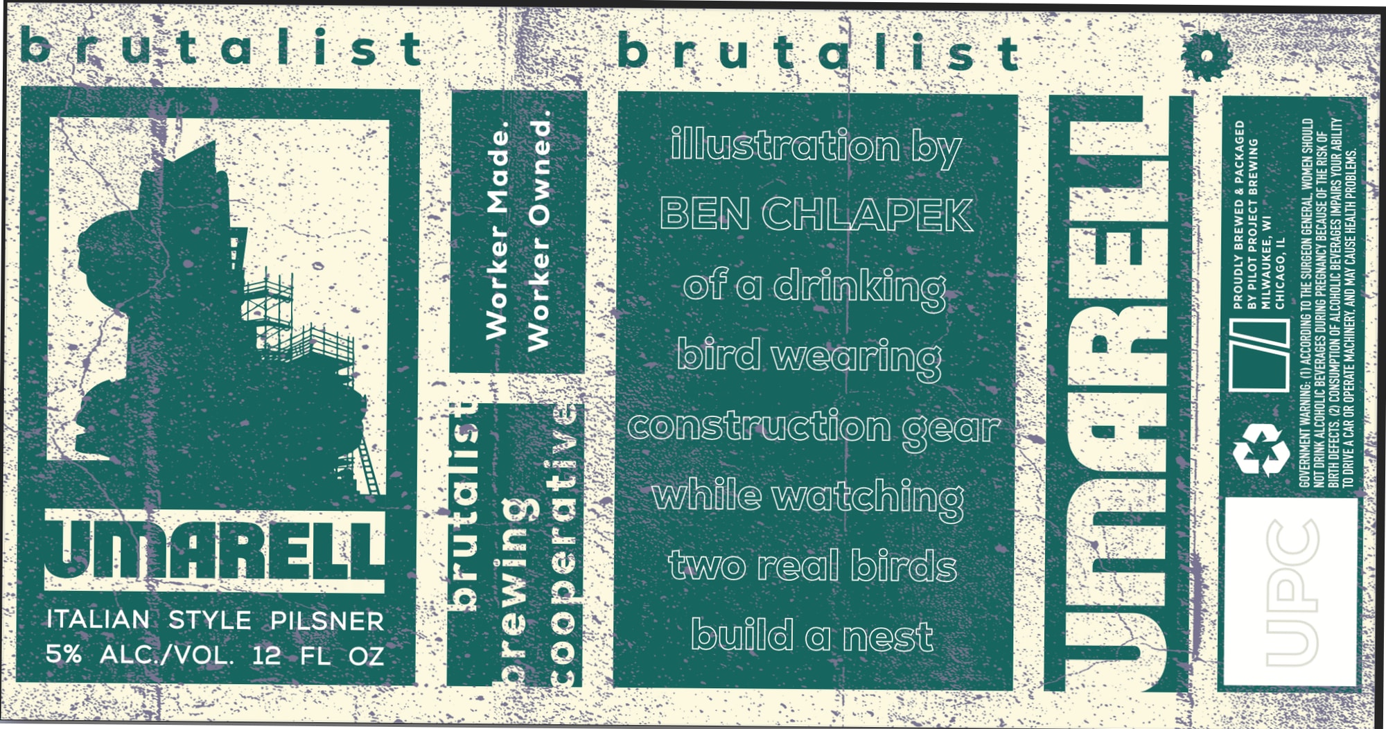 UMARELL by BRUTALIST - beer label