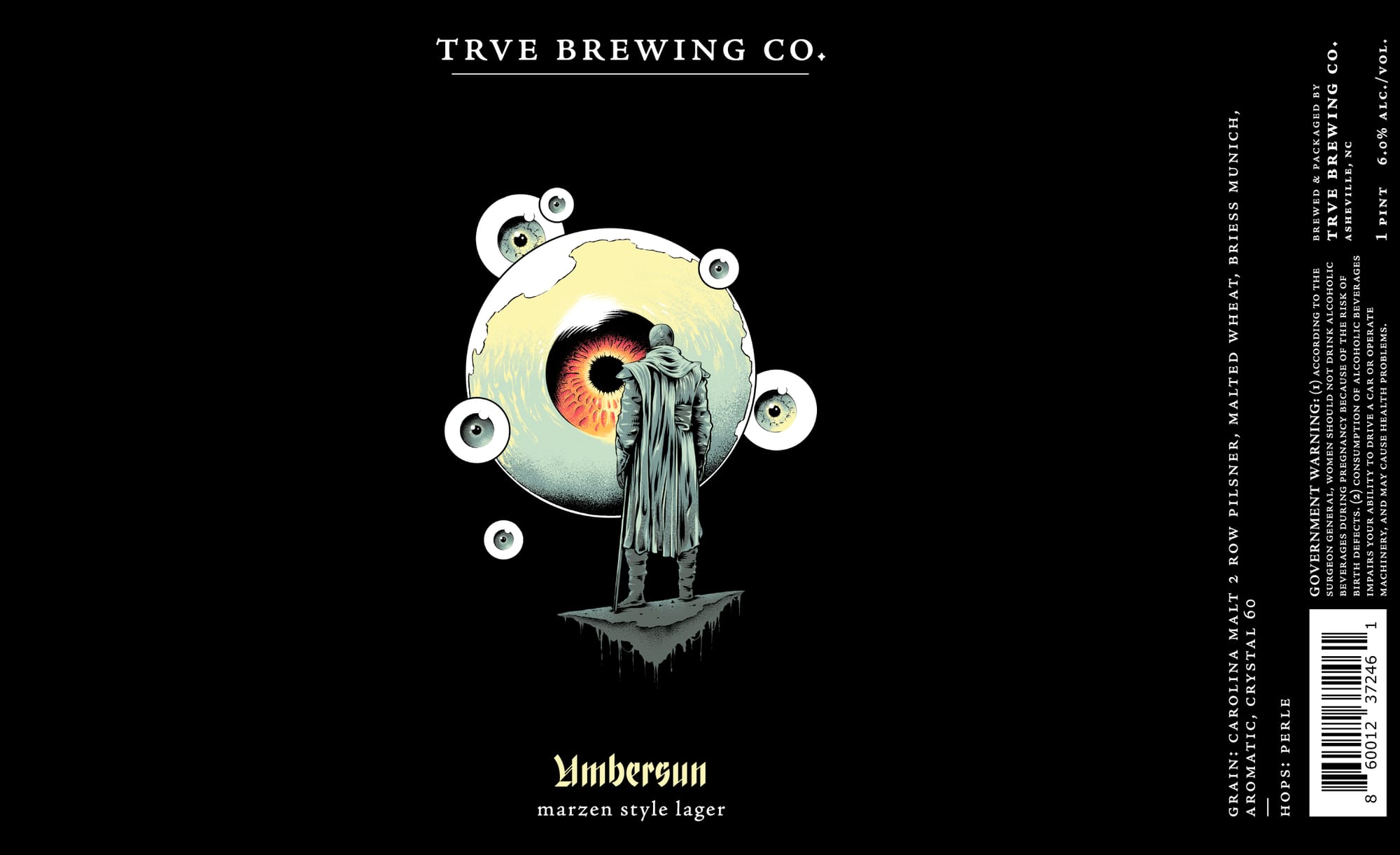 Umbersun by Trve Brewing Co. - beer label