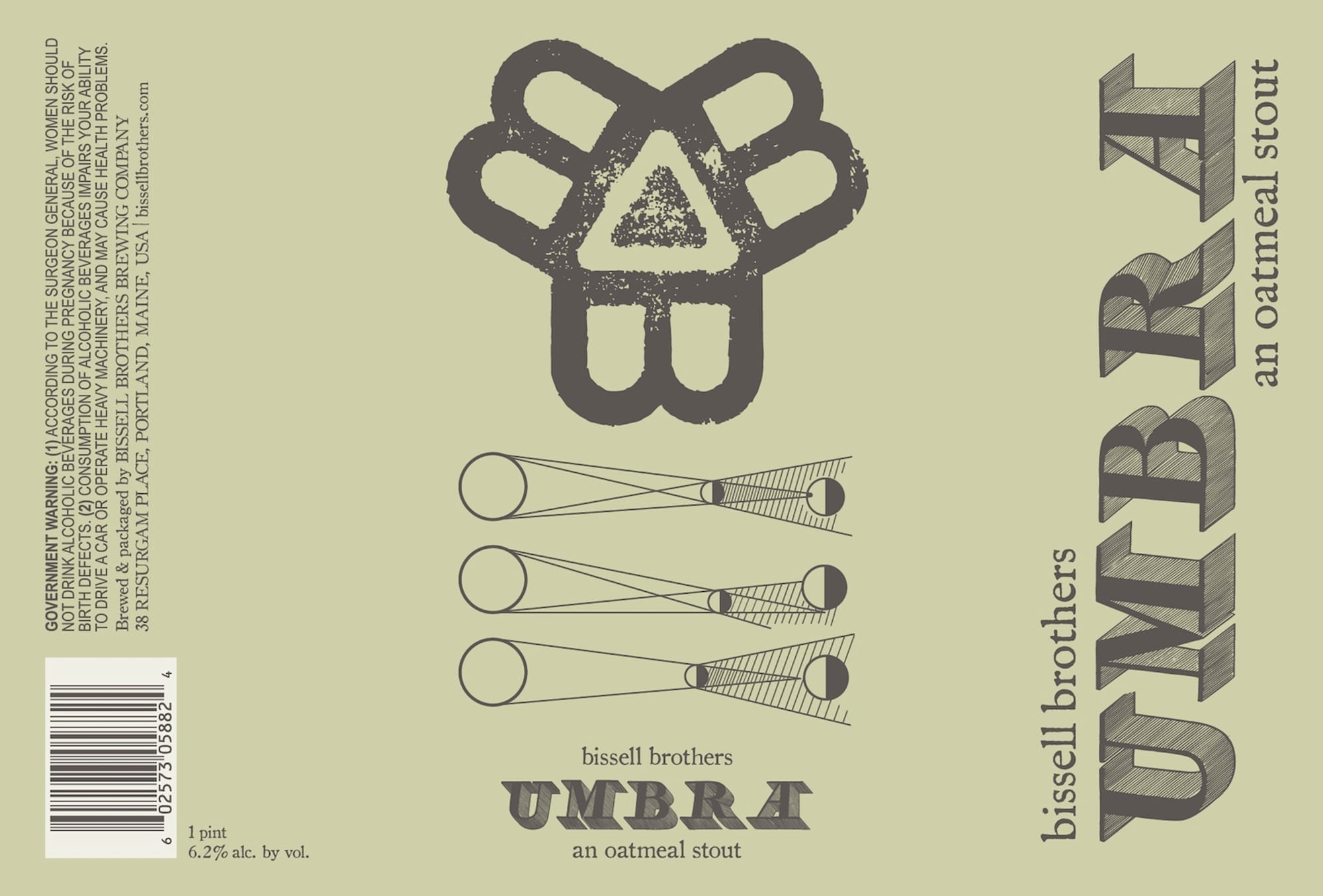 Umbra by Bissell Brothers - beer label