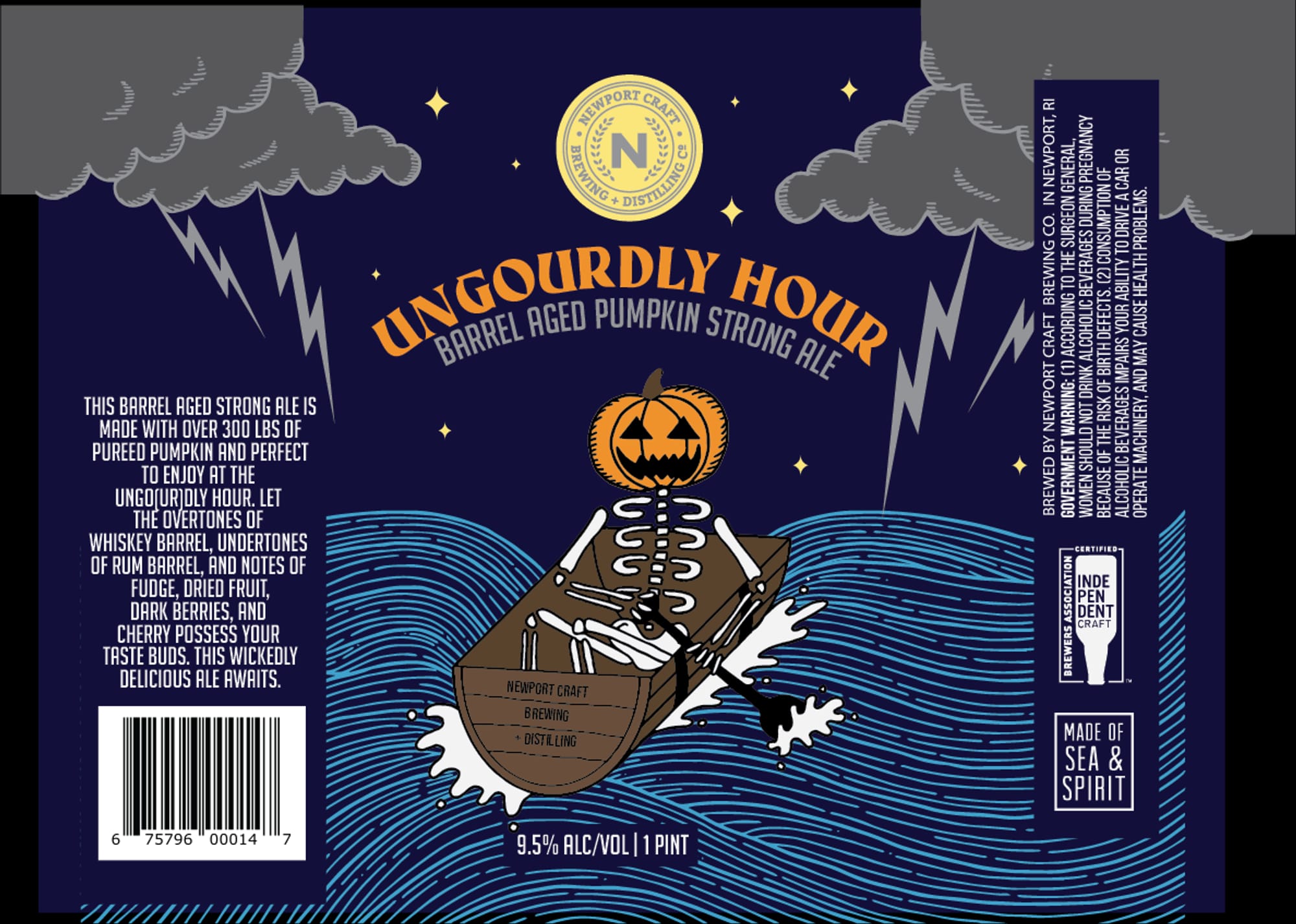 Ungourdly Hour by Newport Craft Brewing & Distilling - beer label