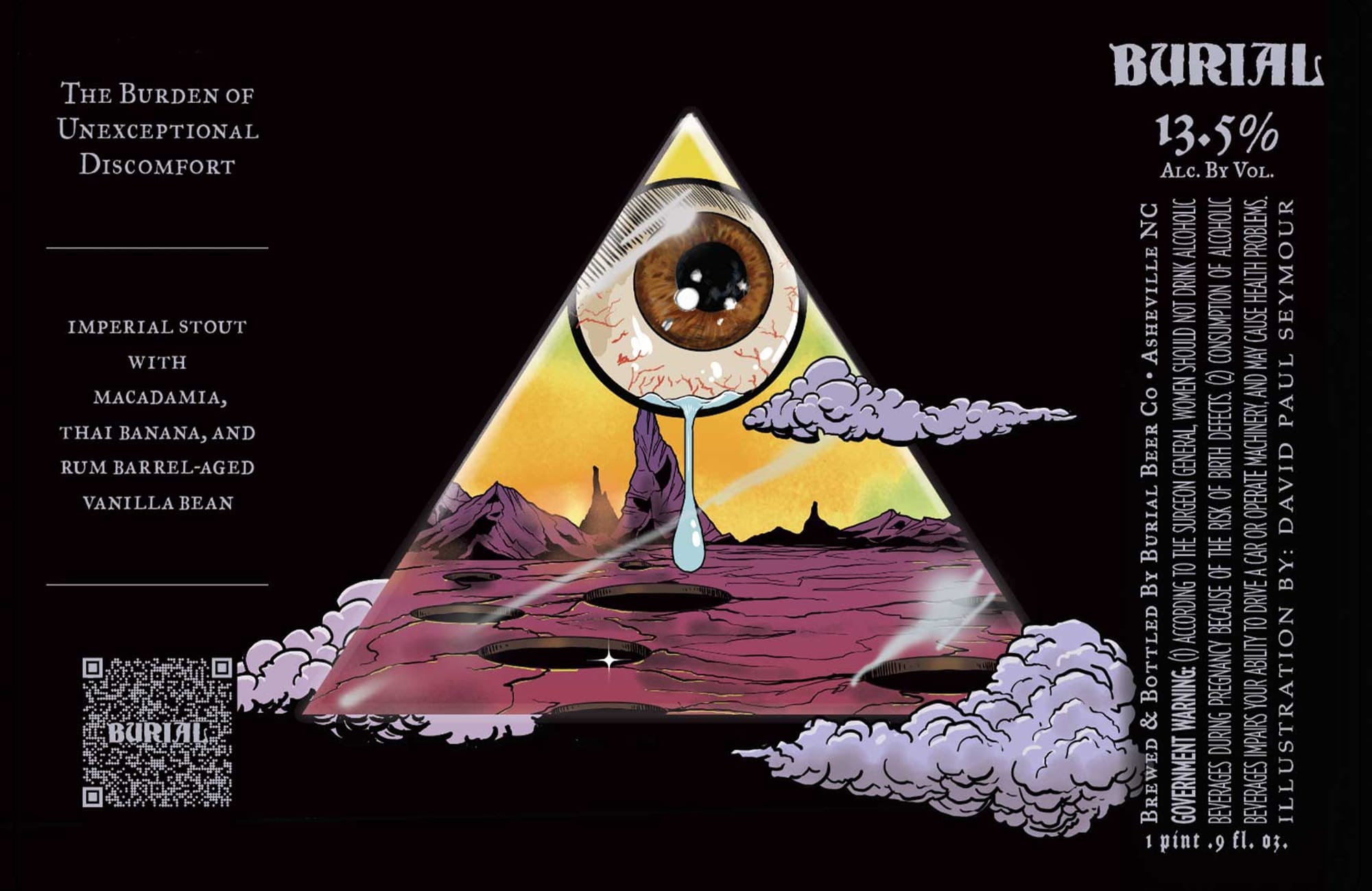 The Burden of Unexceptional Discomfort by Burial Beer Co. - beer label