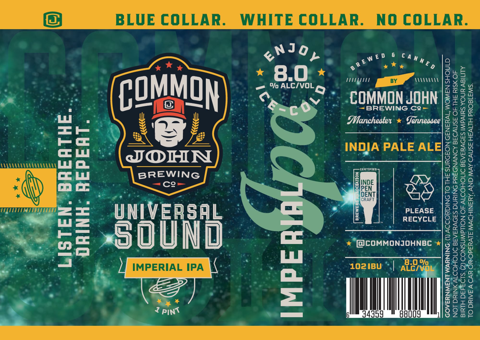 Universal Sound by Common John Brewing Co. - beer label