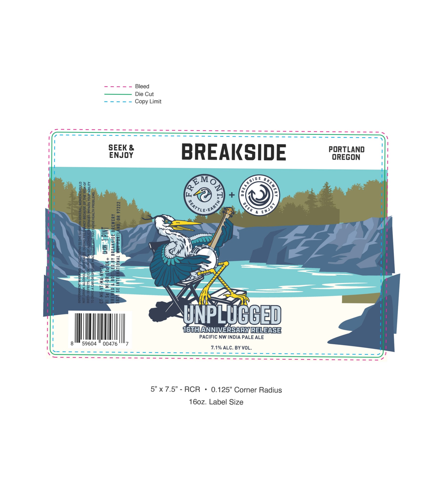 Unplugged by Fremont Brewing - beer label
