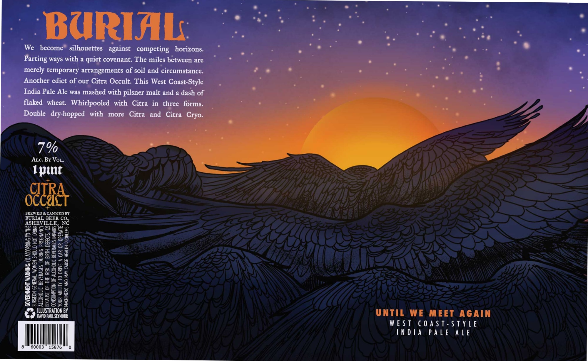 Until We Meet Again by Burial Beer Co. - beer label