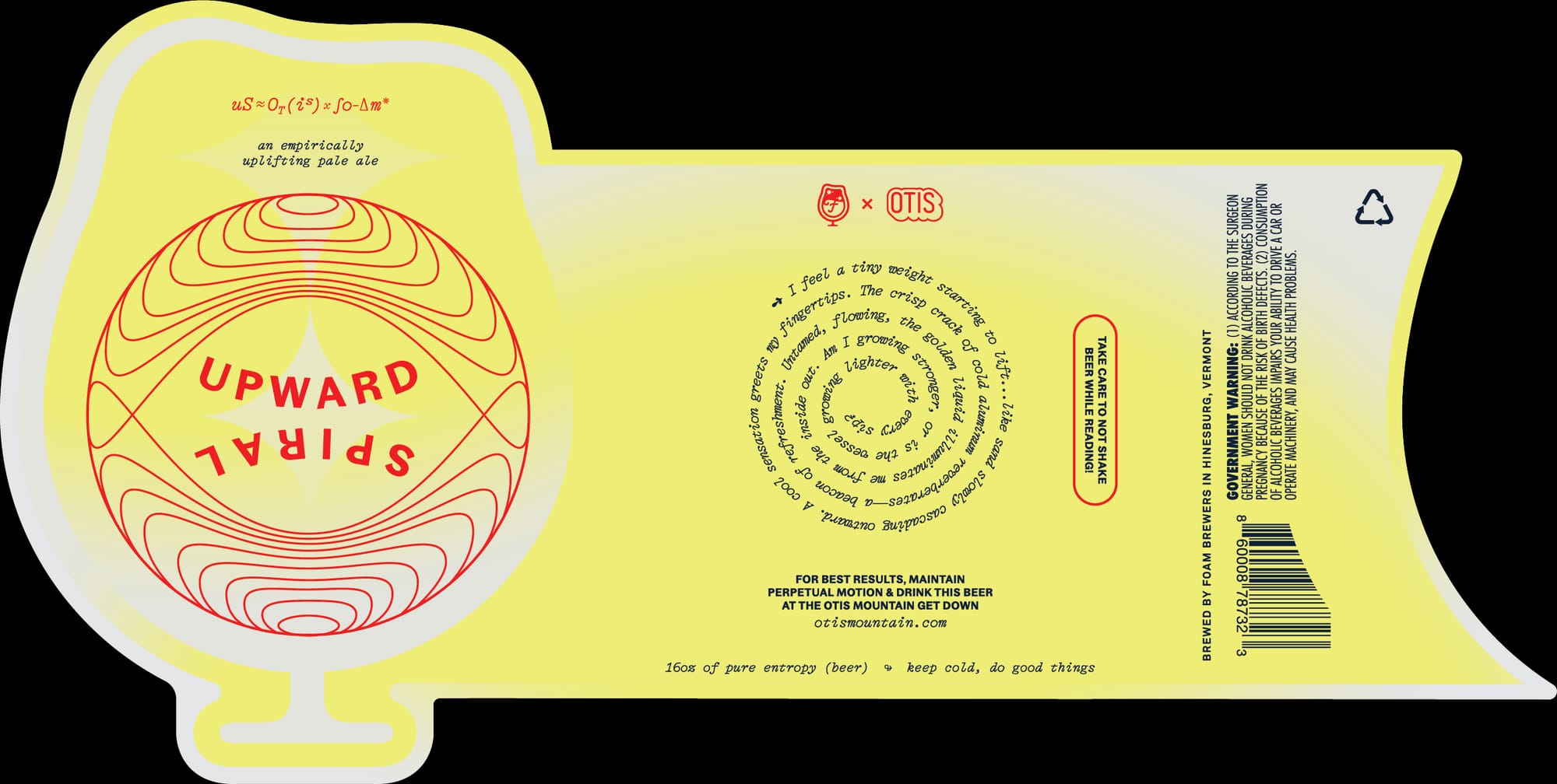Upward Spiral by Otis - beer label