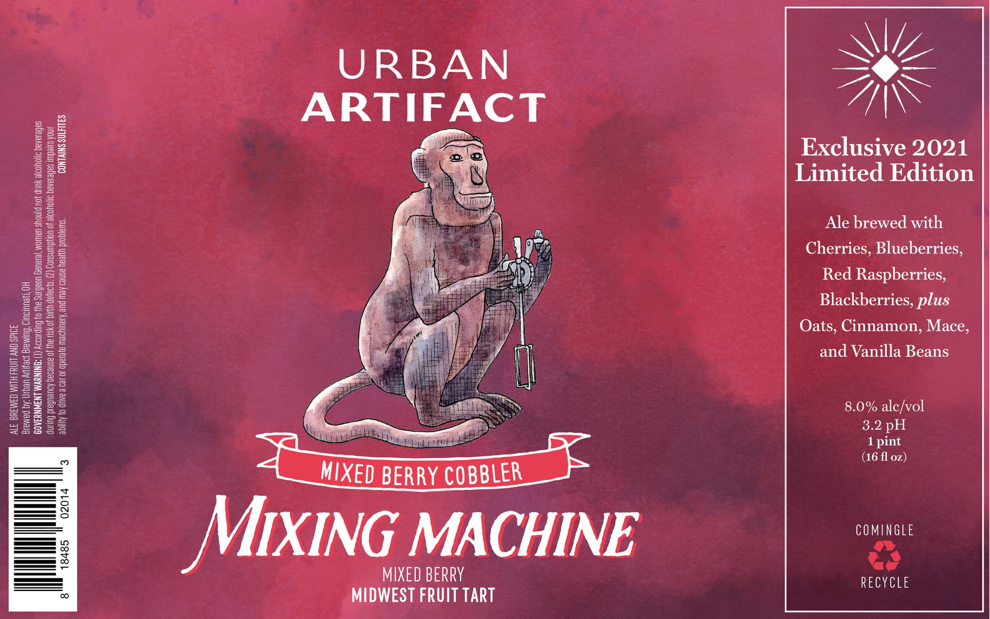 Mixing Machine by Urban Artifact - beer label