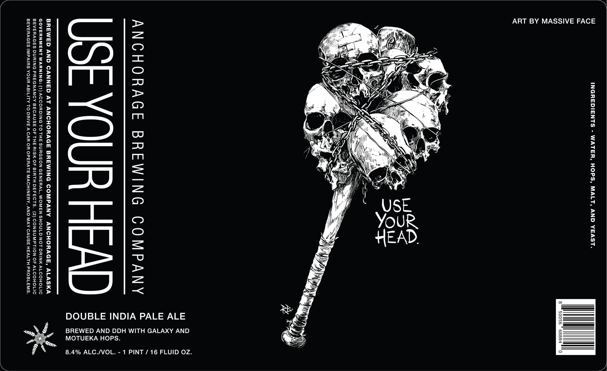 Use Your Head by Anchorage Brewing - beer label