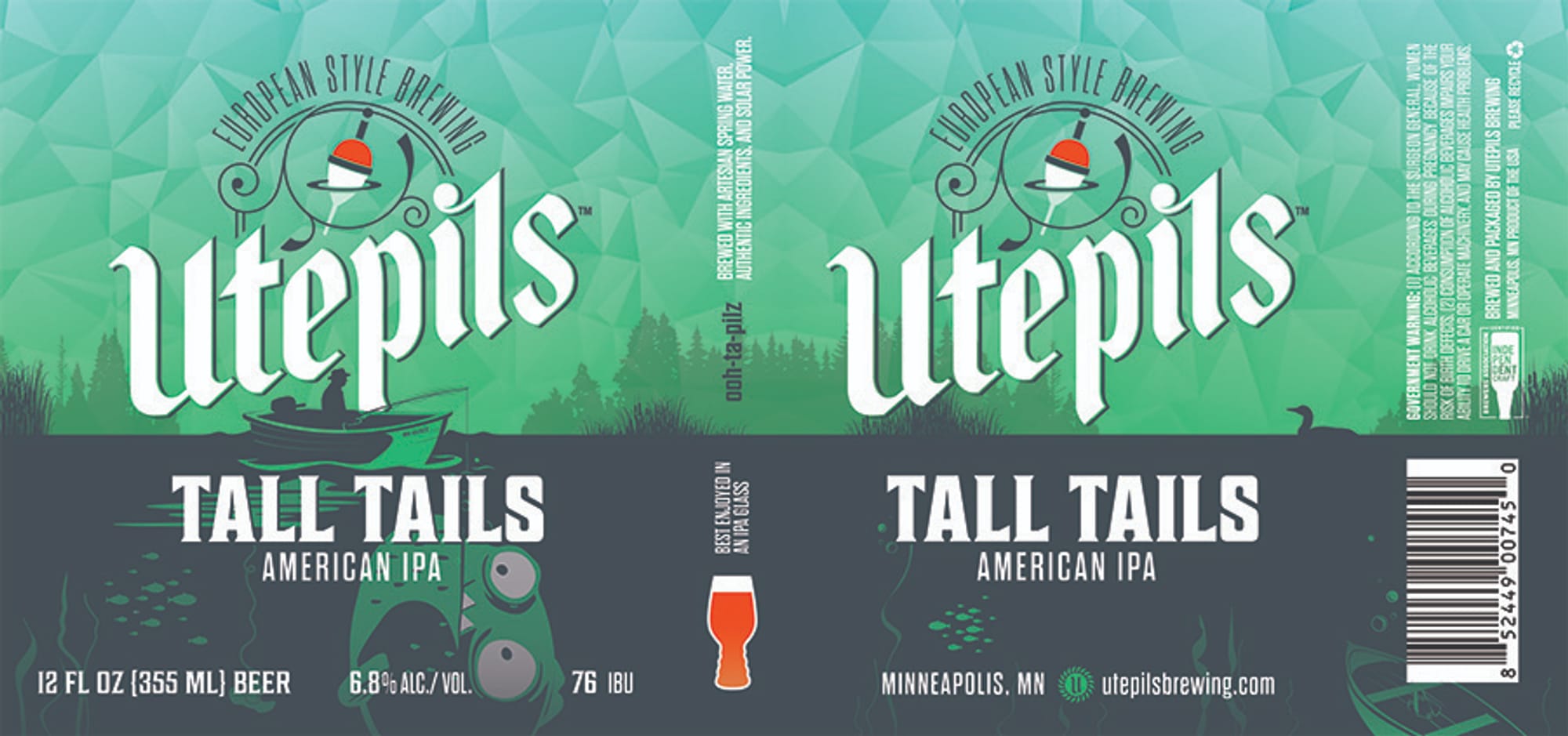 Tall Tails by Utepils Brewing - beer label