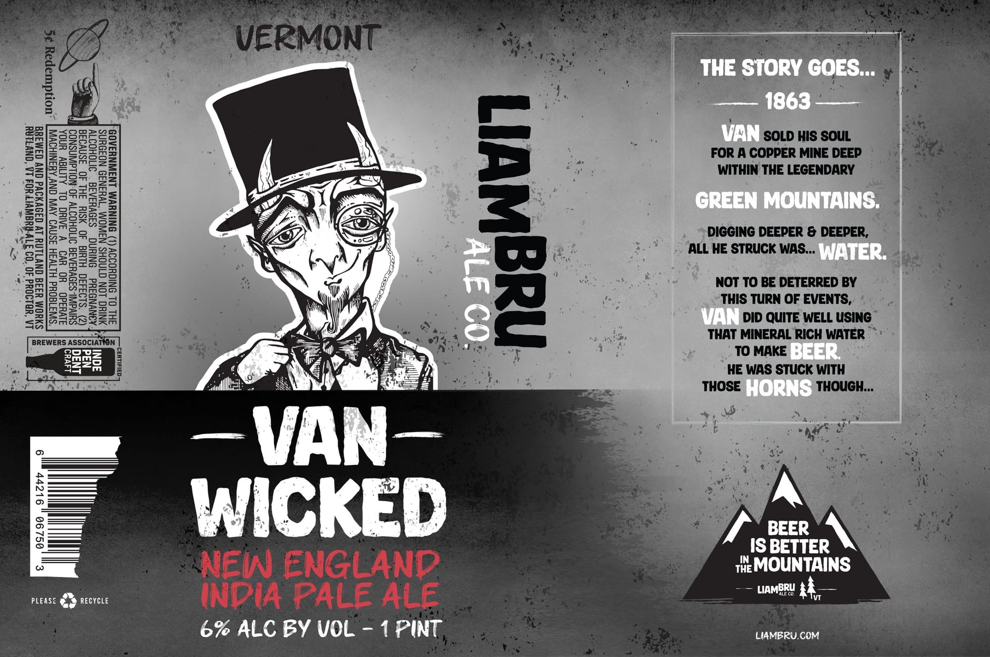 Van Wicked by LiamBru Ale Co. - beer label