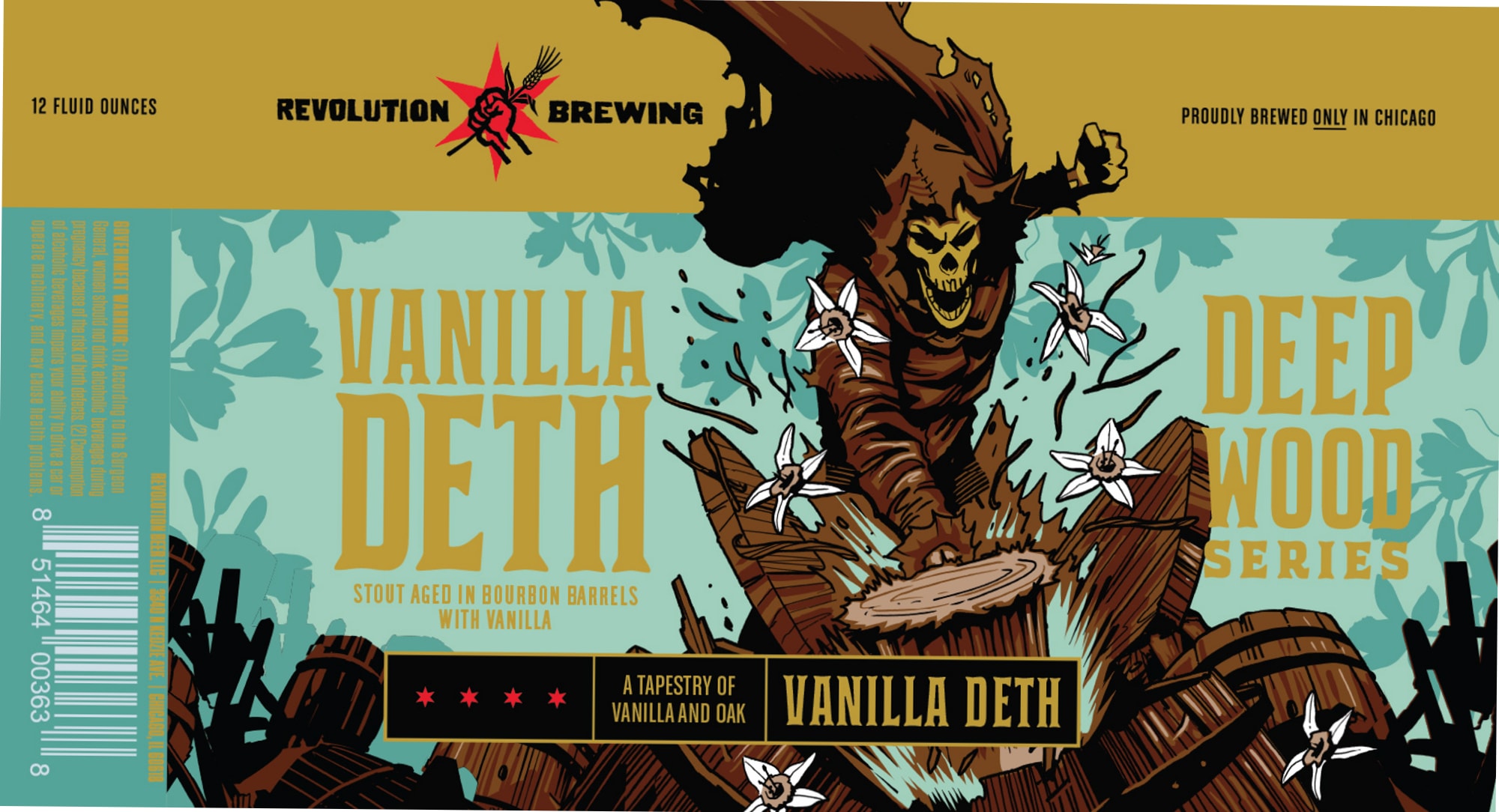 Vanilla Deth by Revolution Brewing - beer label