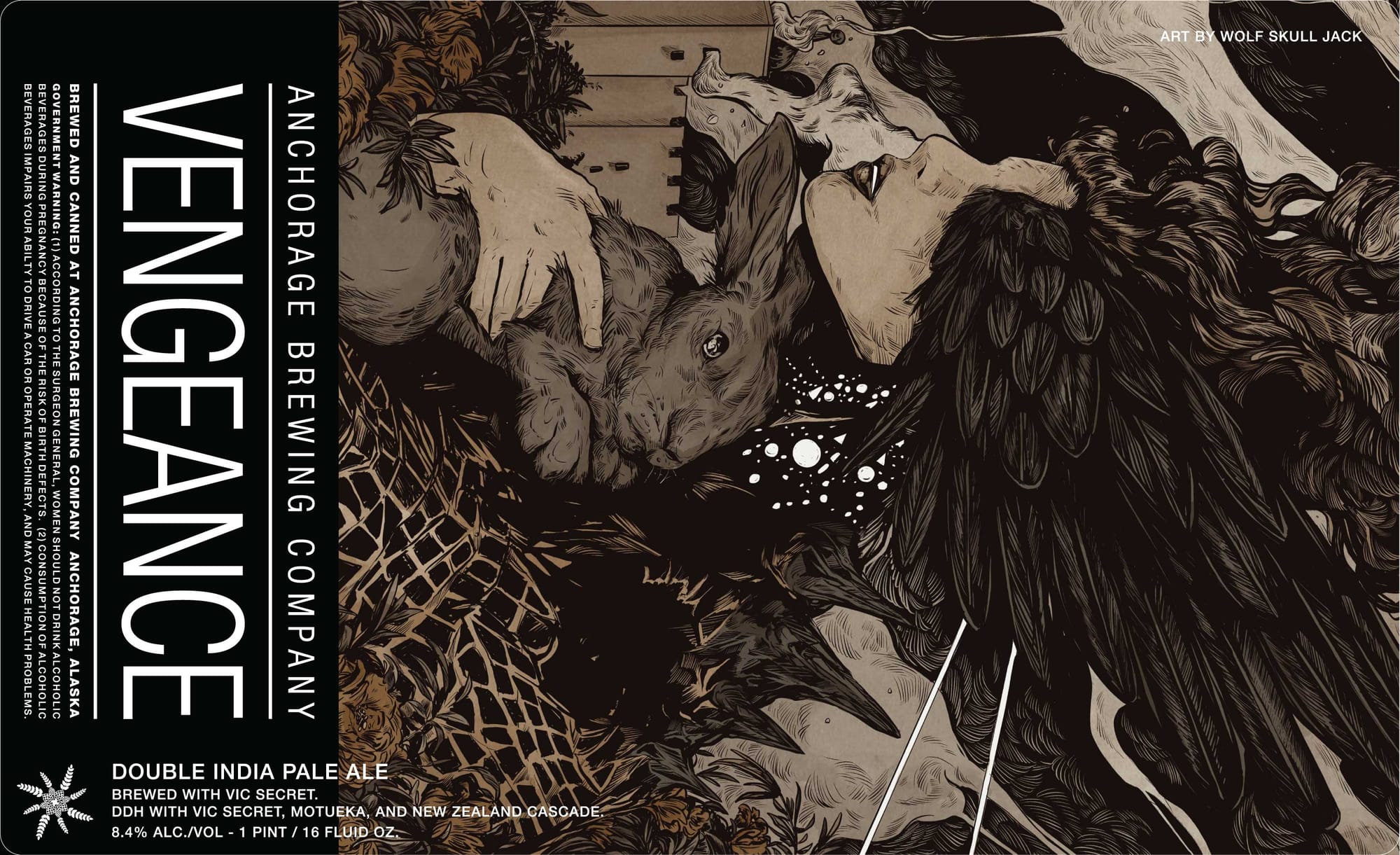 Vengeance by Anchorage Brewing Company - beer label