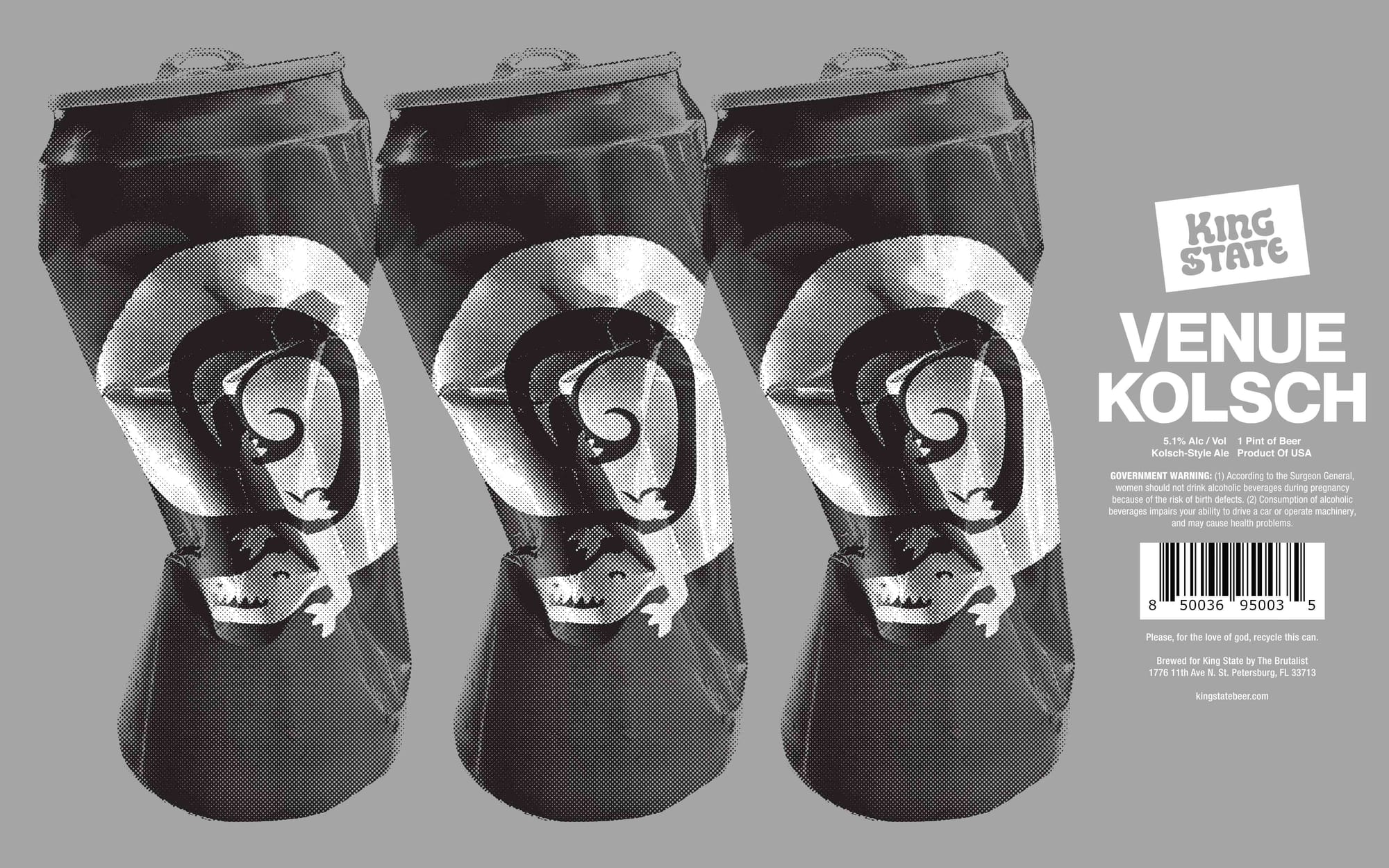 Venue Kolsch by King State Brewing - beer label