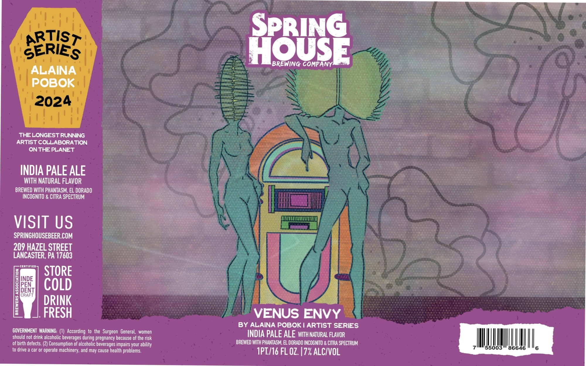 Venus Envy by Spring House Brewing Company - beer label