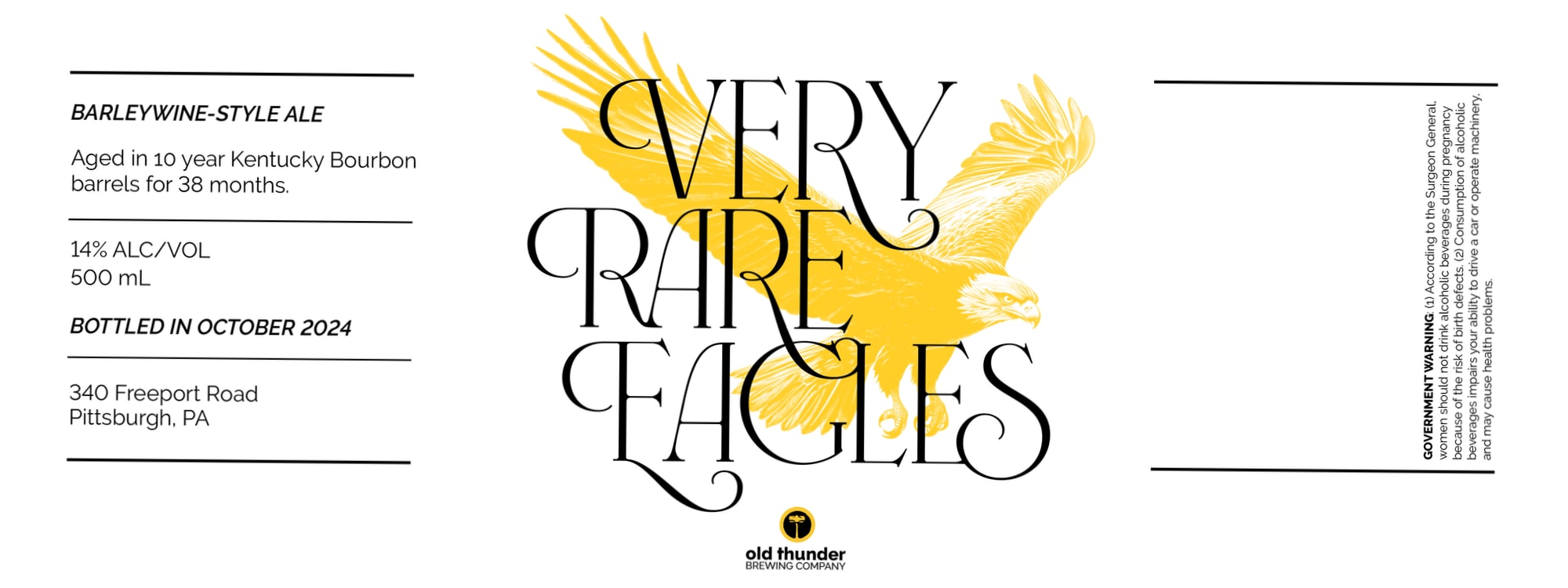 Very Rare Eagles by Old Thunder Brewing Company - beer label