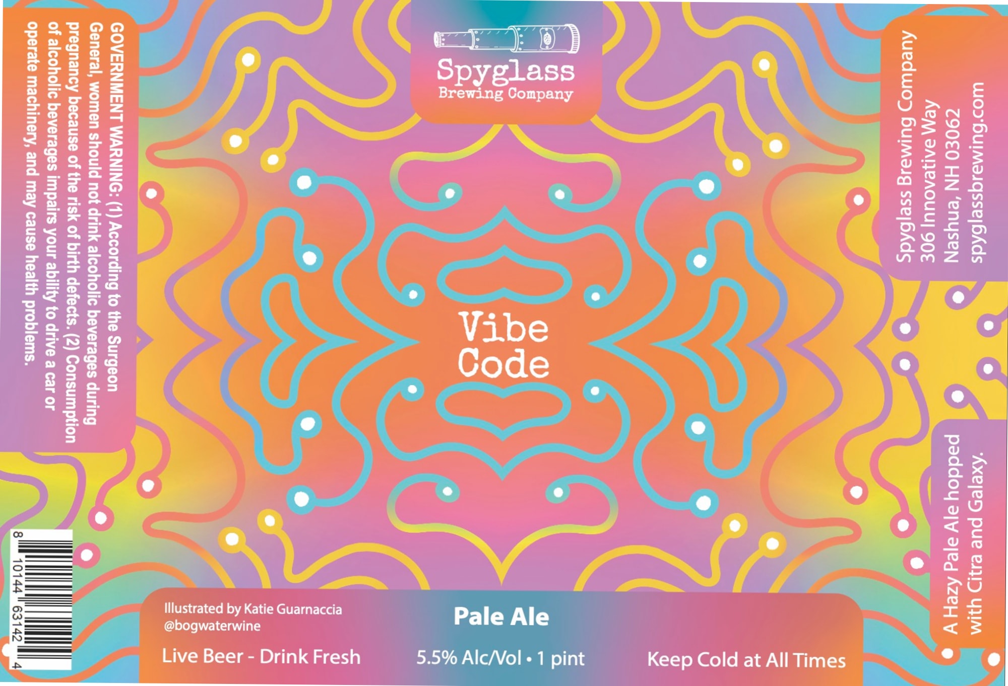 Vibe Code by Spyglass Brewing Company - beer label