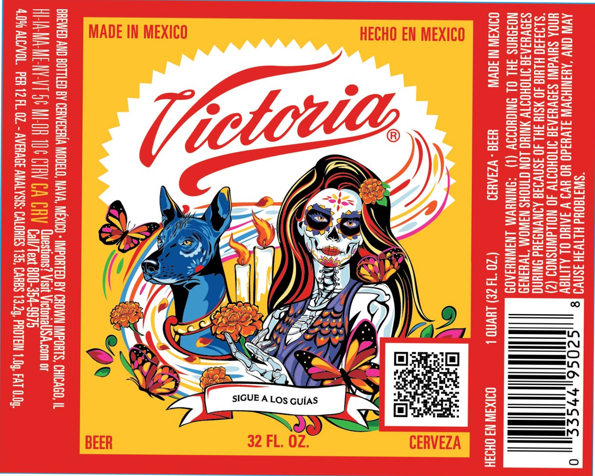 Victoria Cerveza by Grupo Modelo - beer label