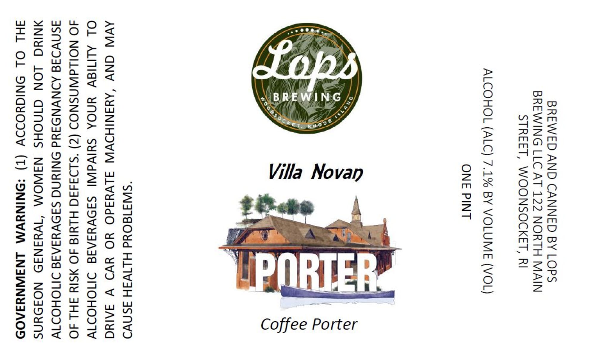 Villa Novan by Lops Brewing - beer label