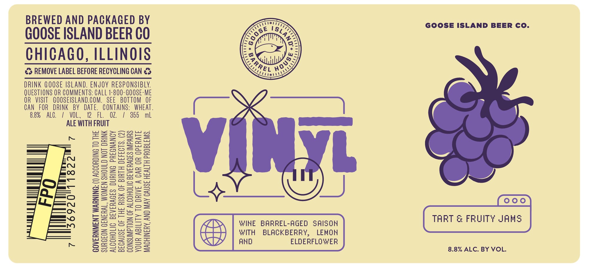 Vinyl by Goose Island Beer Co. - beer label
