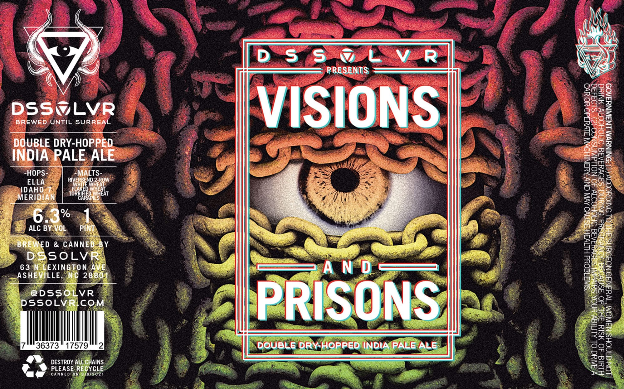 Visions by DSSOLVR - beer label