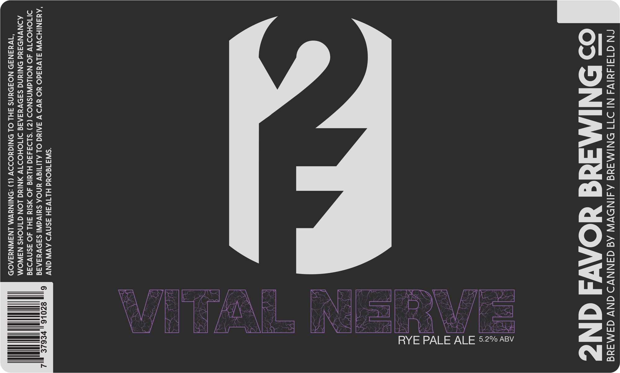 Vital Nerve by Magnify Brewing Co. - beer label