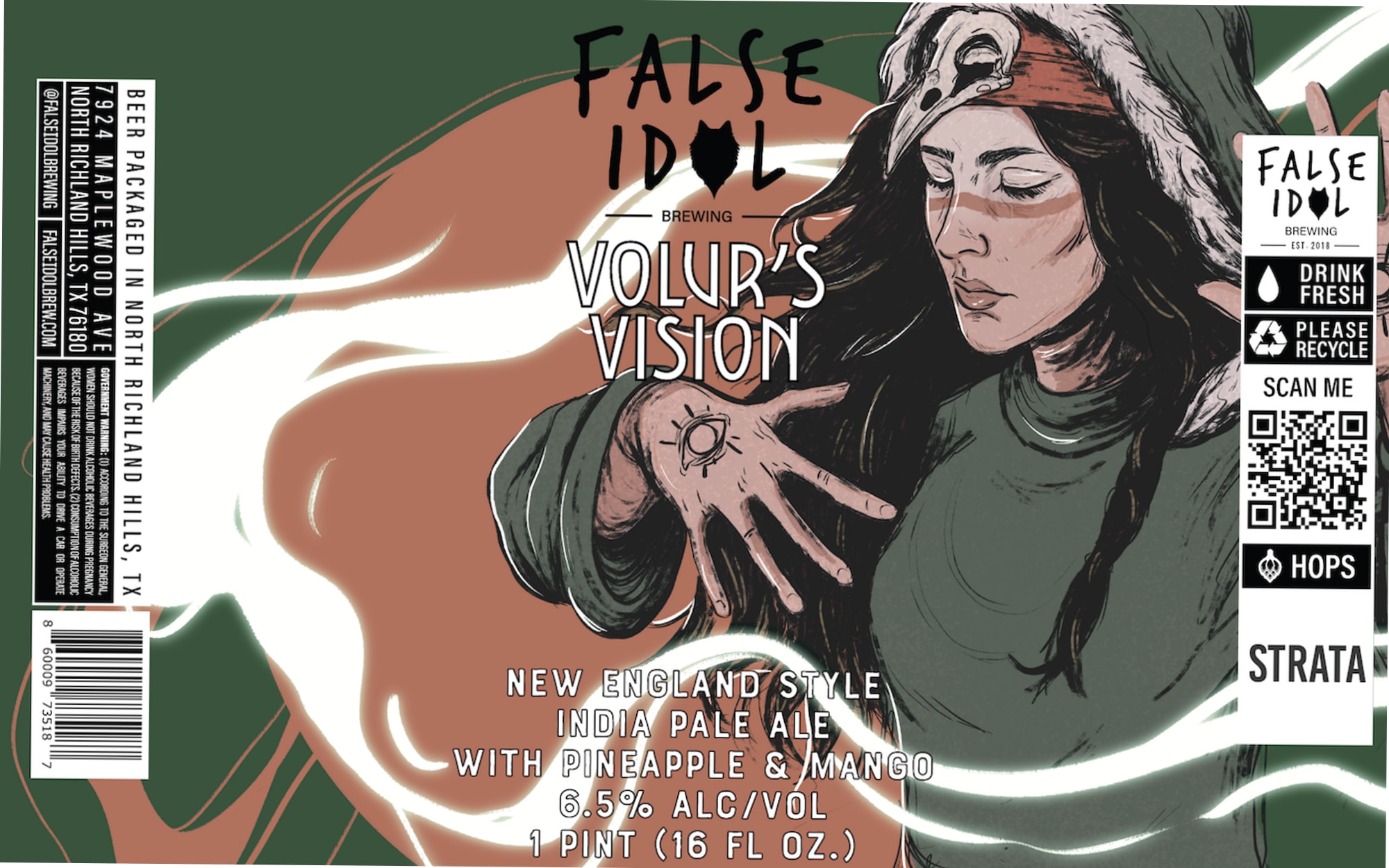 Volur’s Vision by False Idol Brewing - beer label