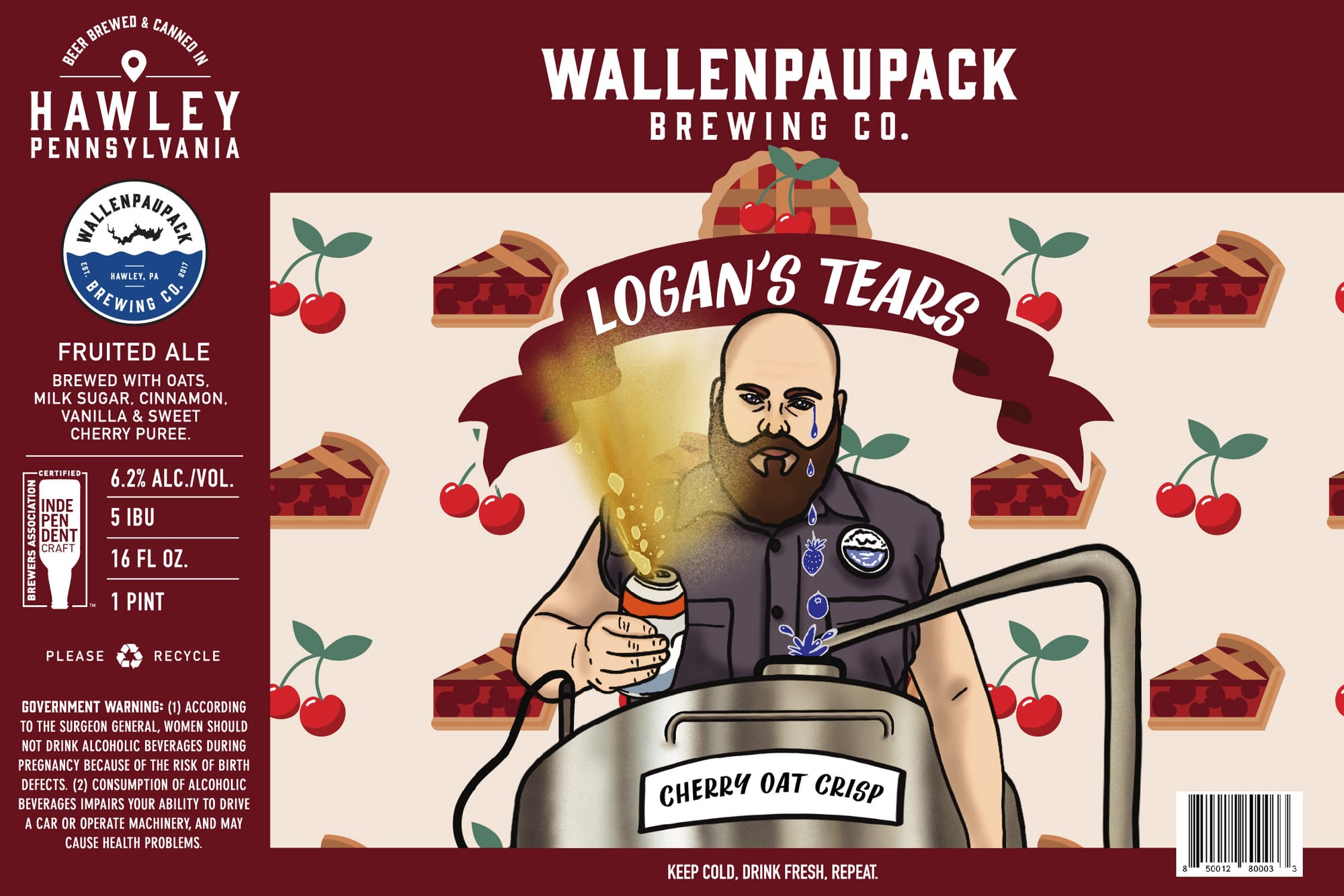 Logan’s Tears by Wallenpaupack Brewing Co. - beer label