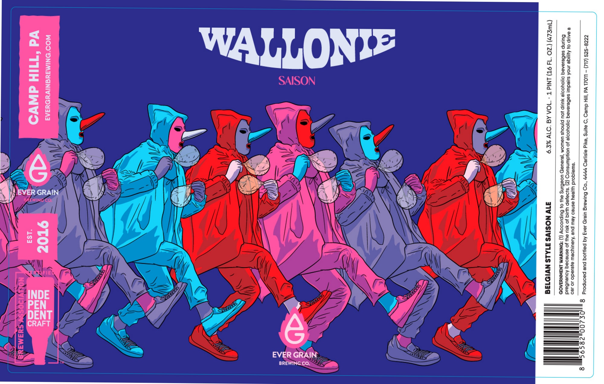 Wallonie by Ever Grain Brewing Co. - beer label