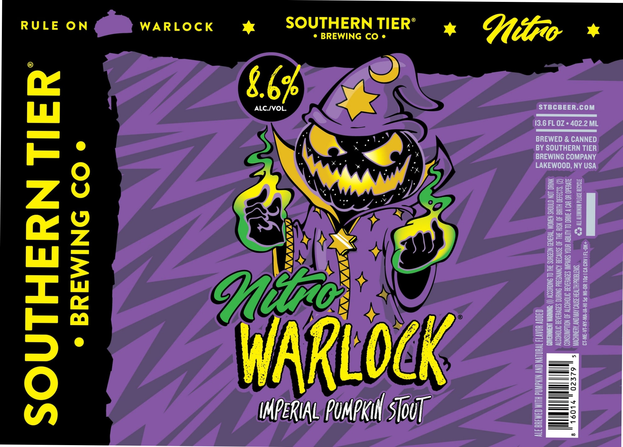 Warlock by Southern Tier Brewing Co. - beer label