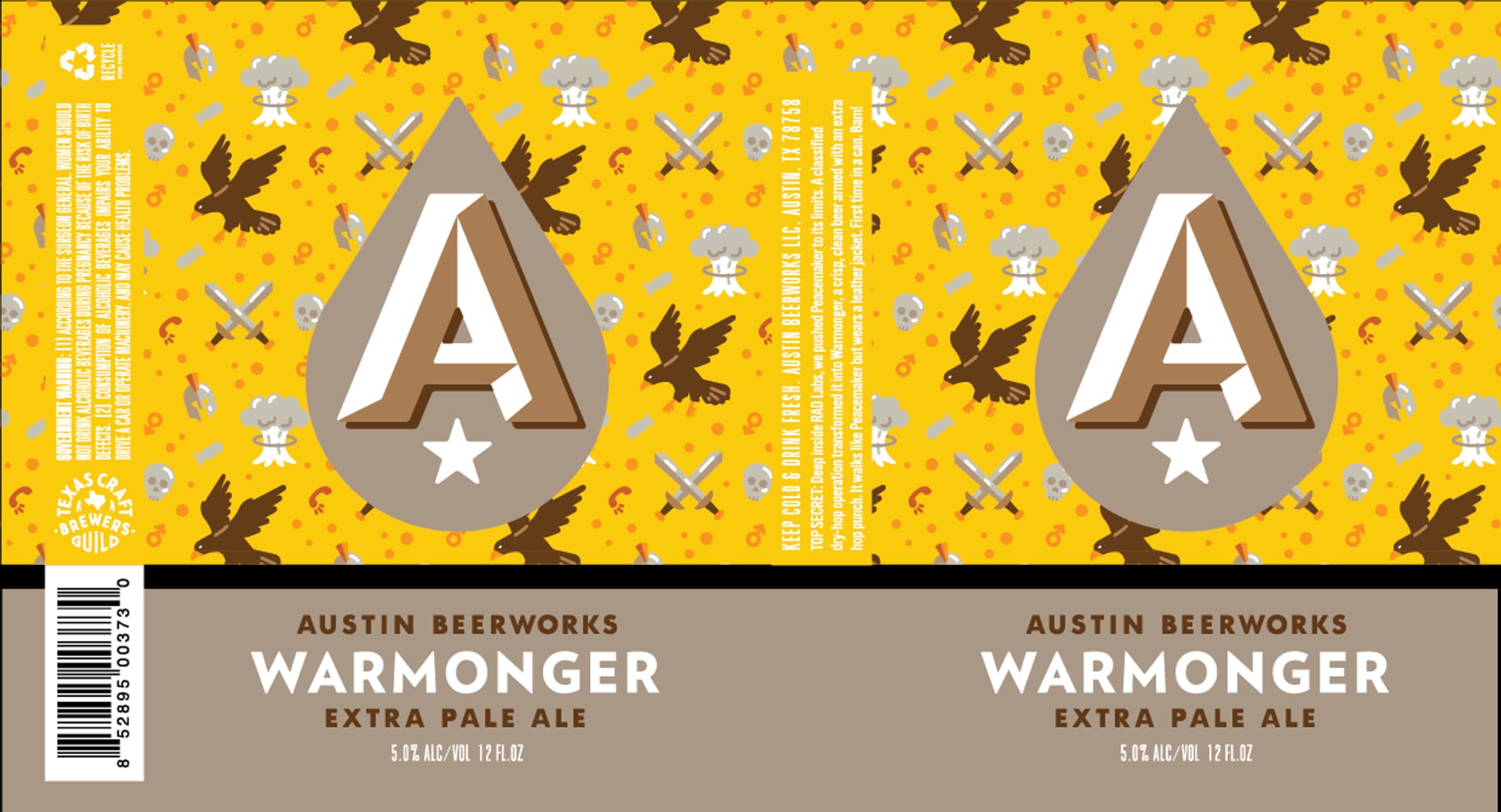 Warmonger by Austin Beerworks - beer label