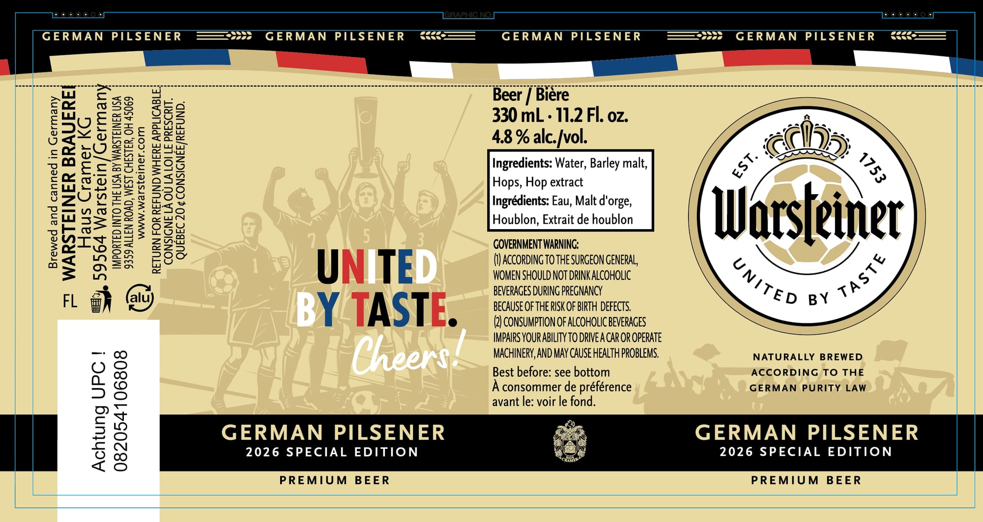 Warsteiner 2026 Special Edition by Warsteiner Brauerei - beer label