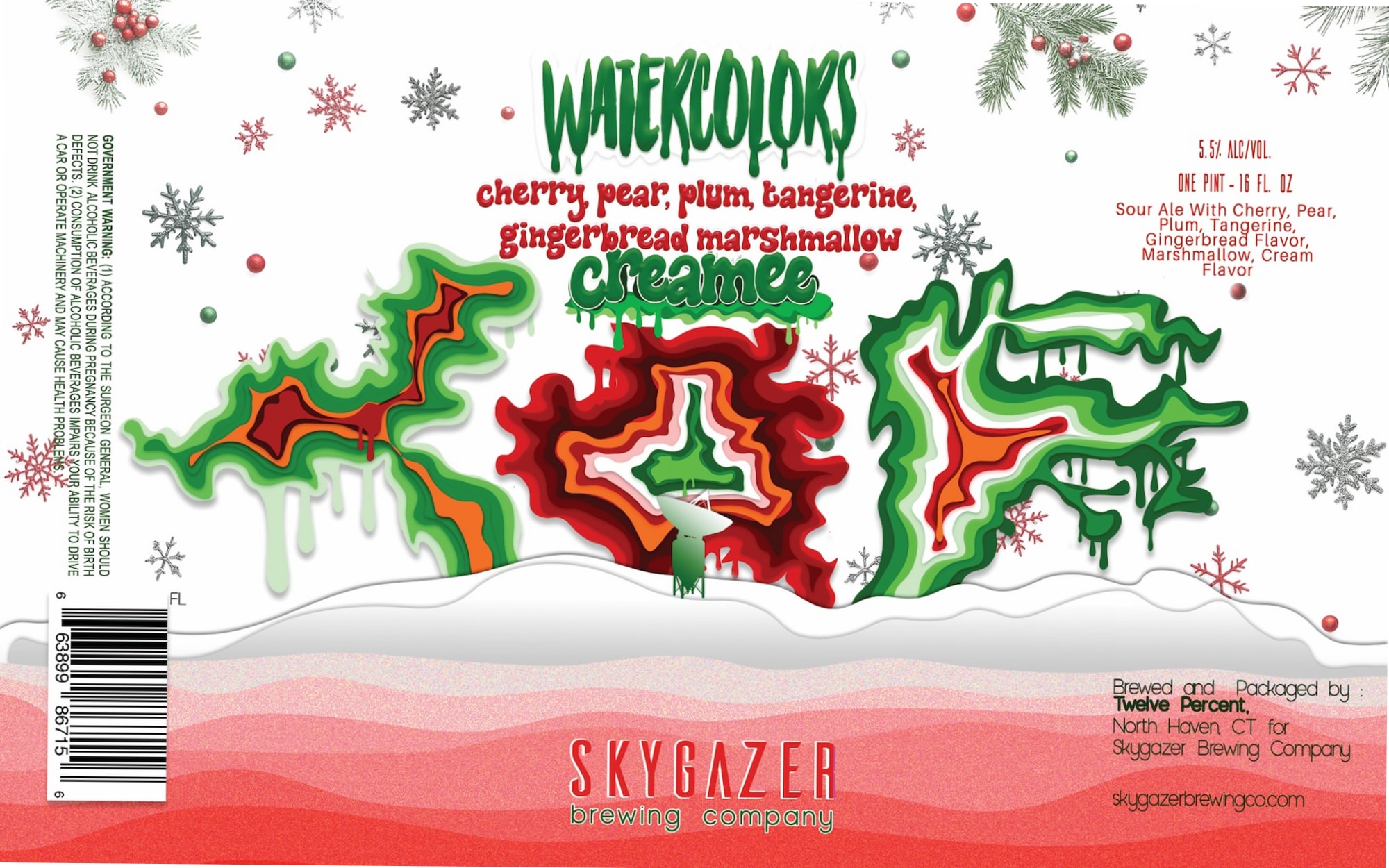 Watercolors by Skygazer Brewing Company - beer label