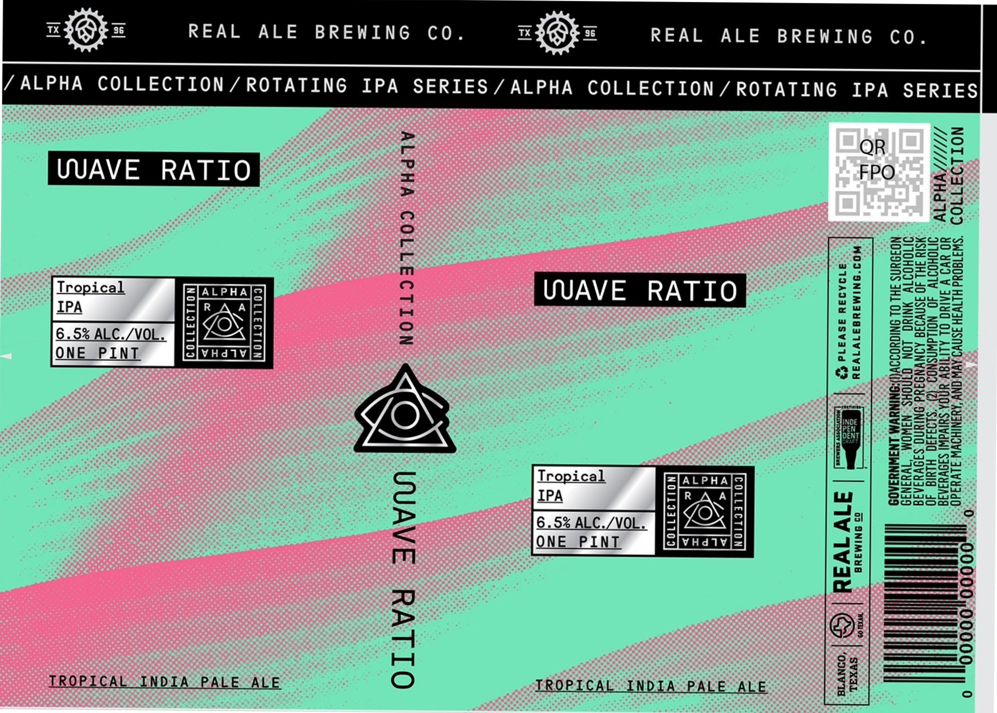 Wave Ratio by Real Ale Brewing Co. - beer label