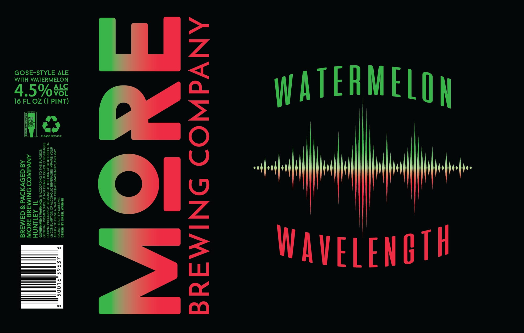 Wavelength by More Brewing Company - beer label