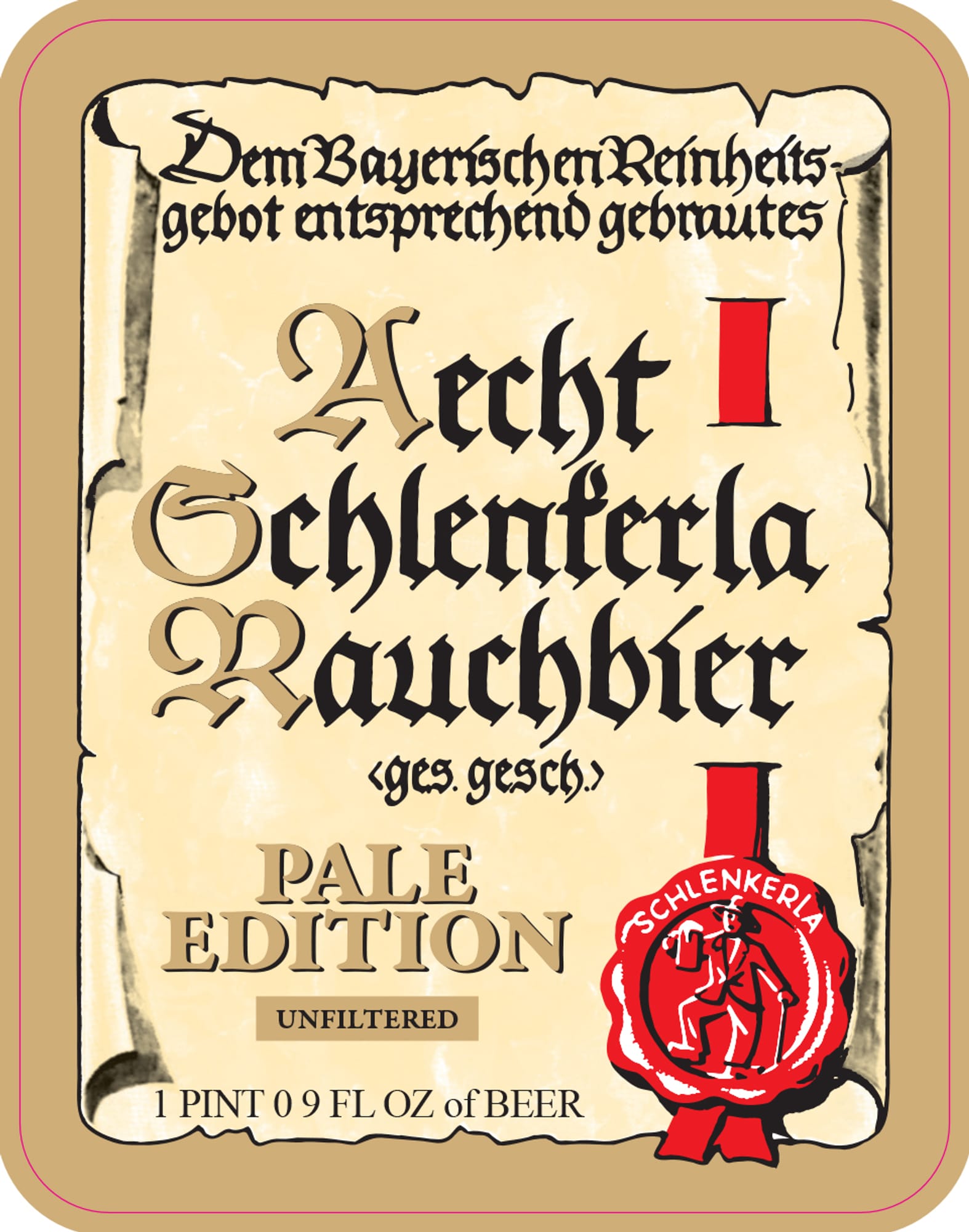 Wecht Schlenkerla Pale Edition Rauchbier by Heller-Trum - beer label