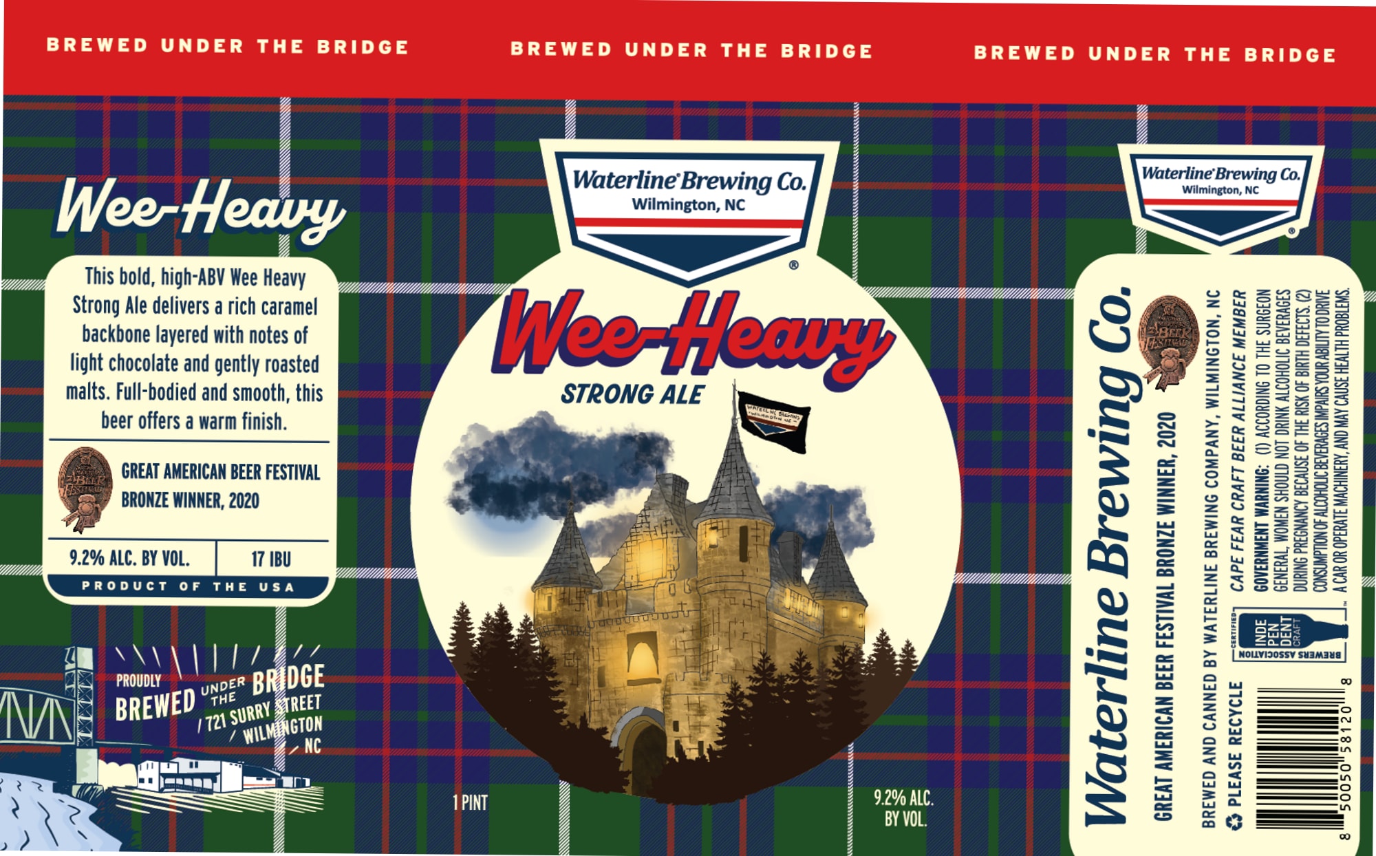 Wee-Heavy by Waterline Brewing Co. - beer label