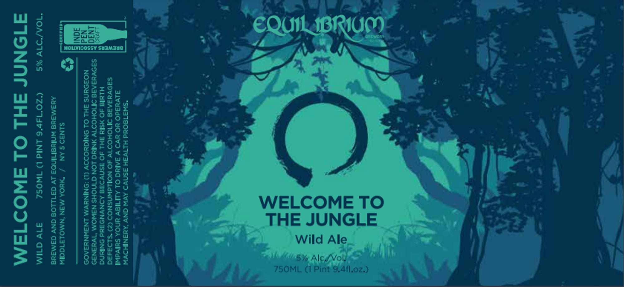 Welcome to the Jungle by Equilibrium Brewery - beer label