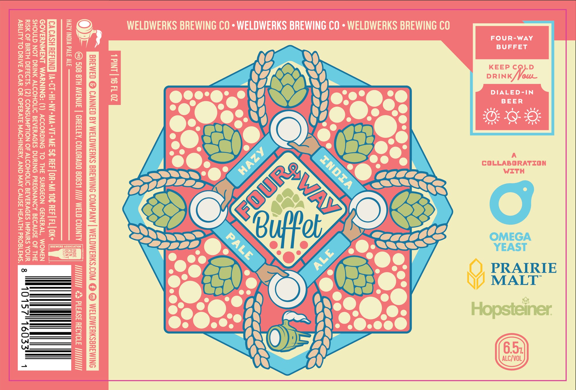 Four-Way Buffet by Weldwerks Brewing Co. - beer label