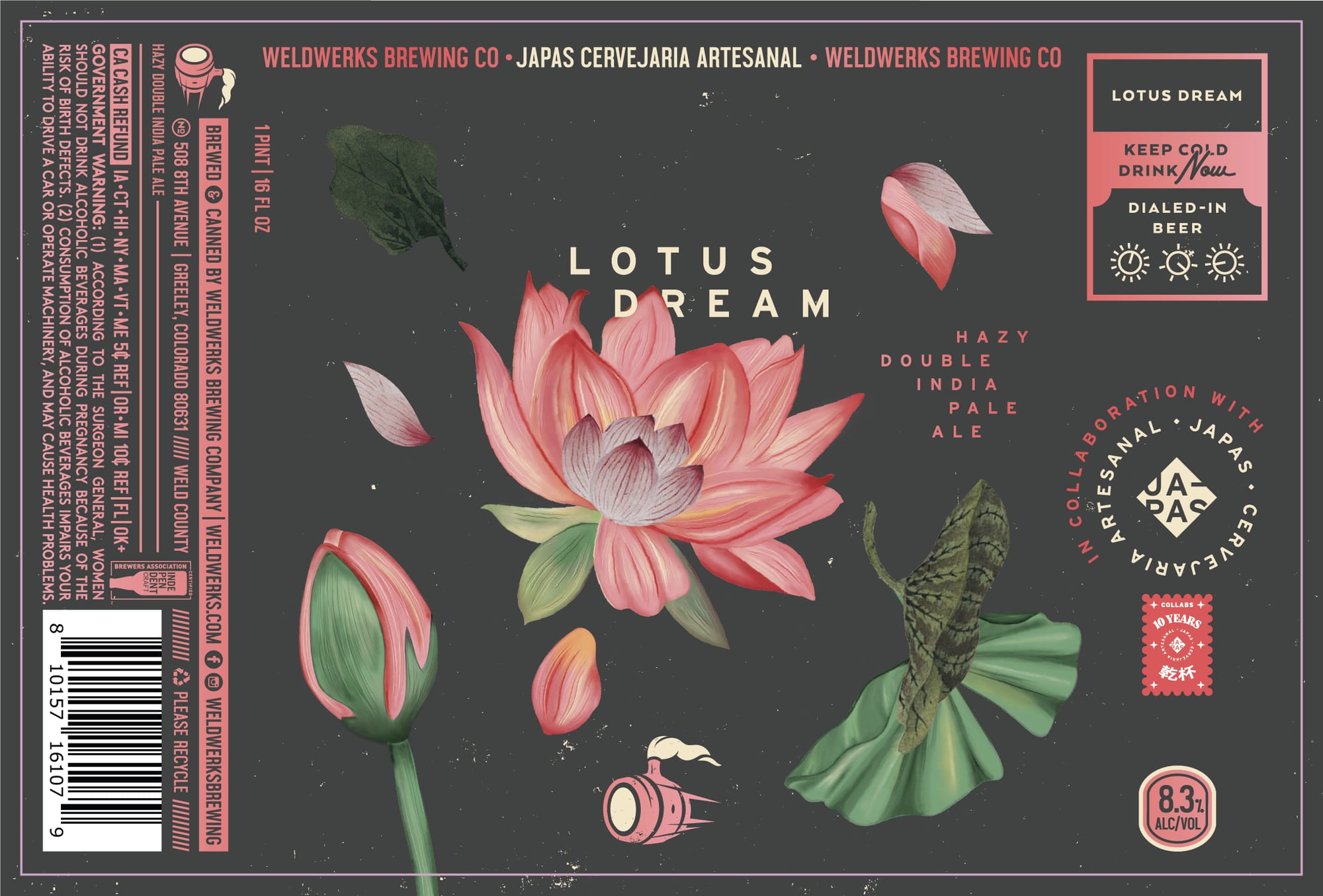 Lotus Dream by WeldWerks Brewing Co. - beer label