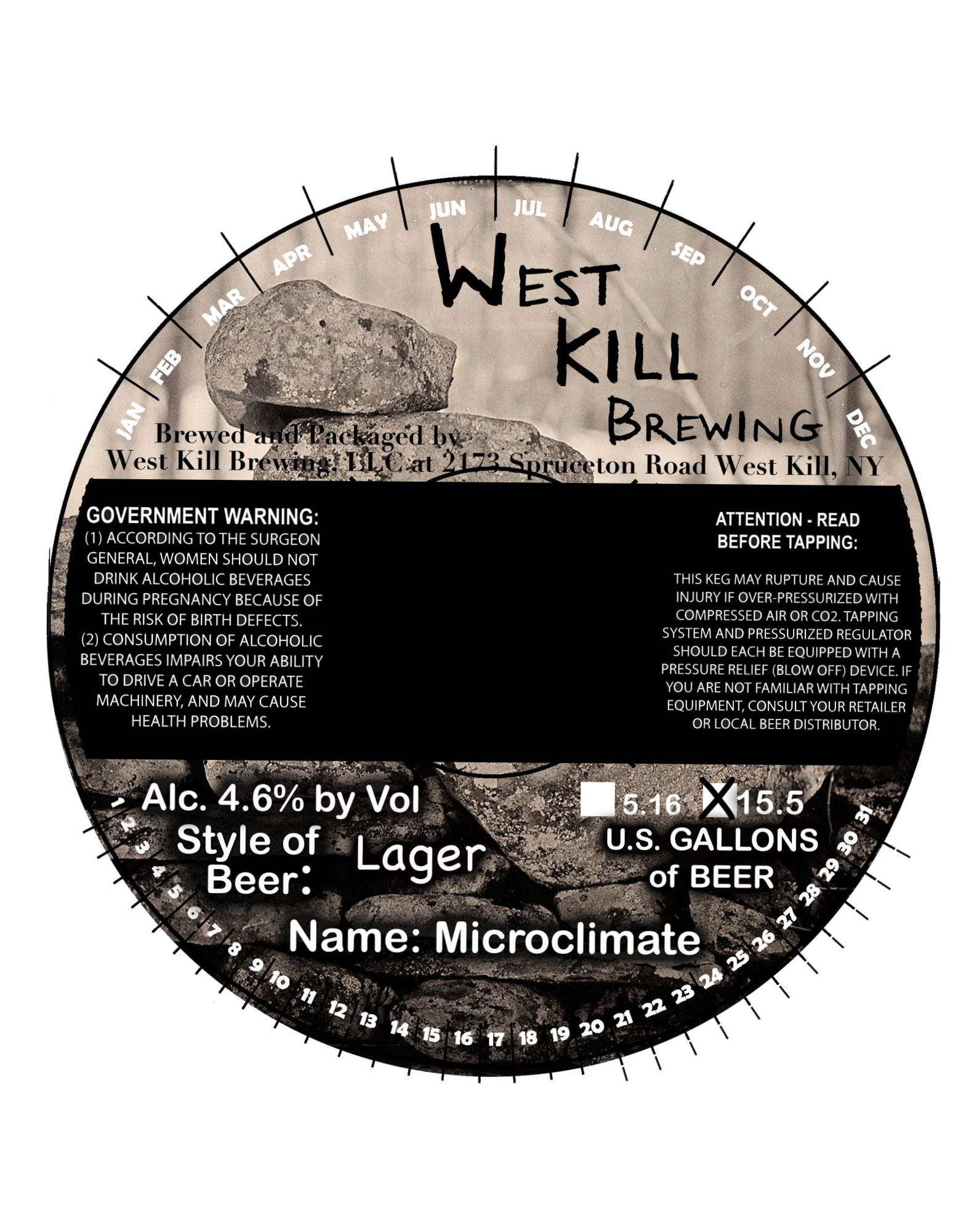Microclimate by West Kill Brewing - beer label