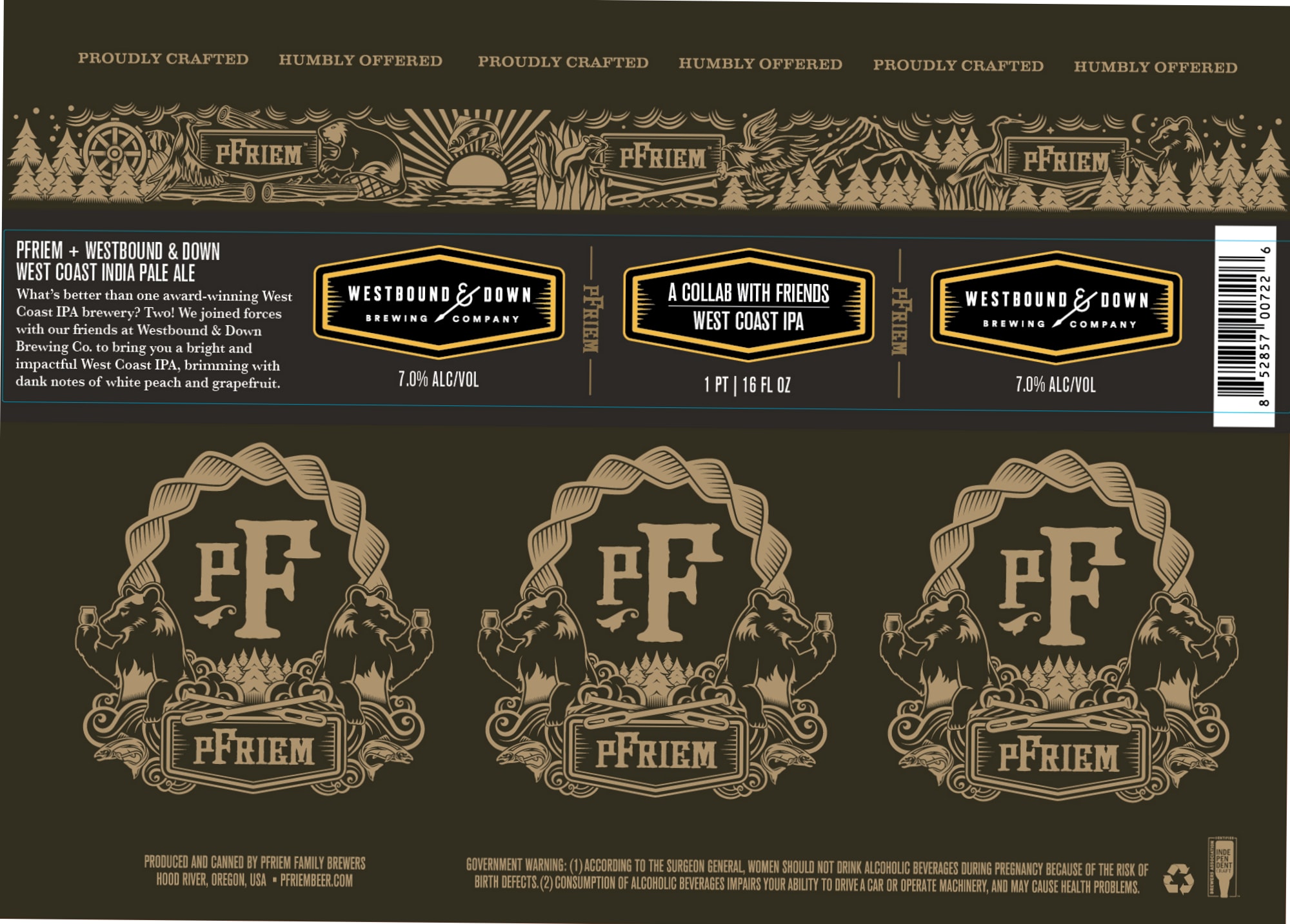 Westbound & Down by Pfriem Family Brewers - beer label
