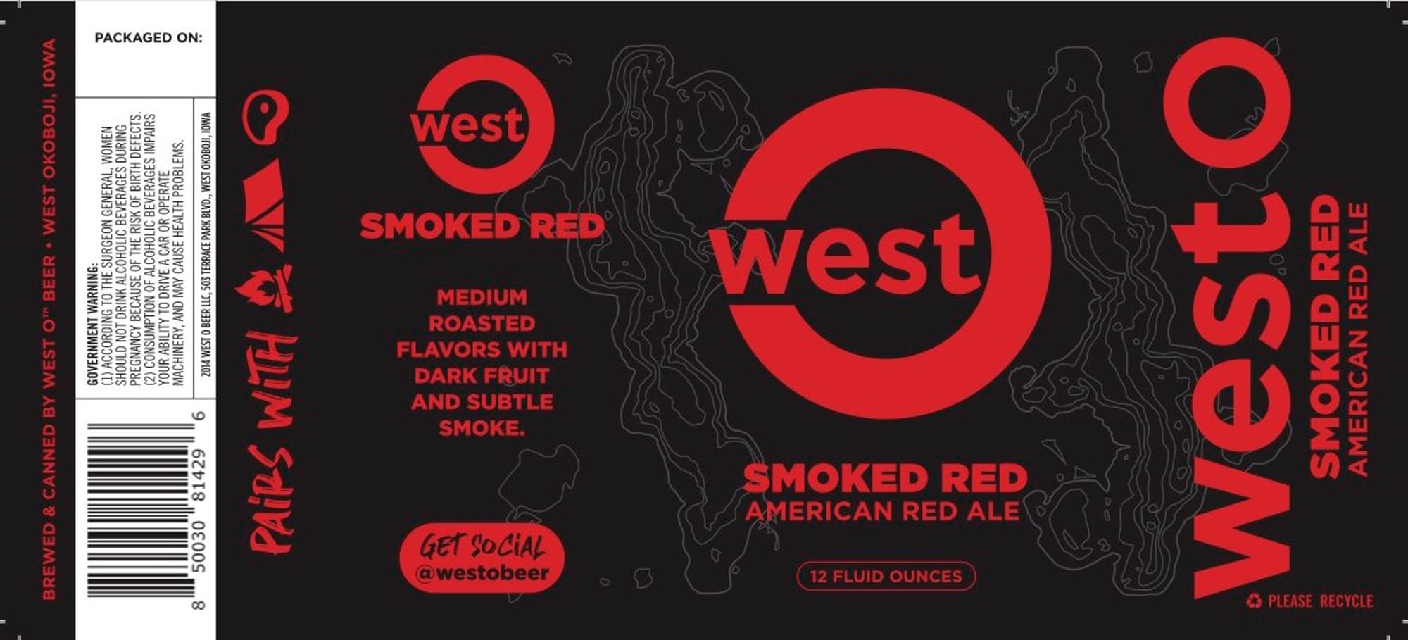 Westo Red Smoked Red American Red Ale by Westo Beer - beer label