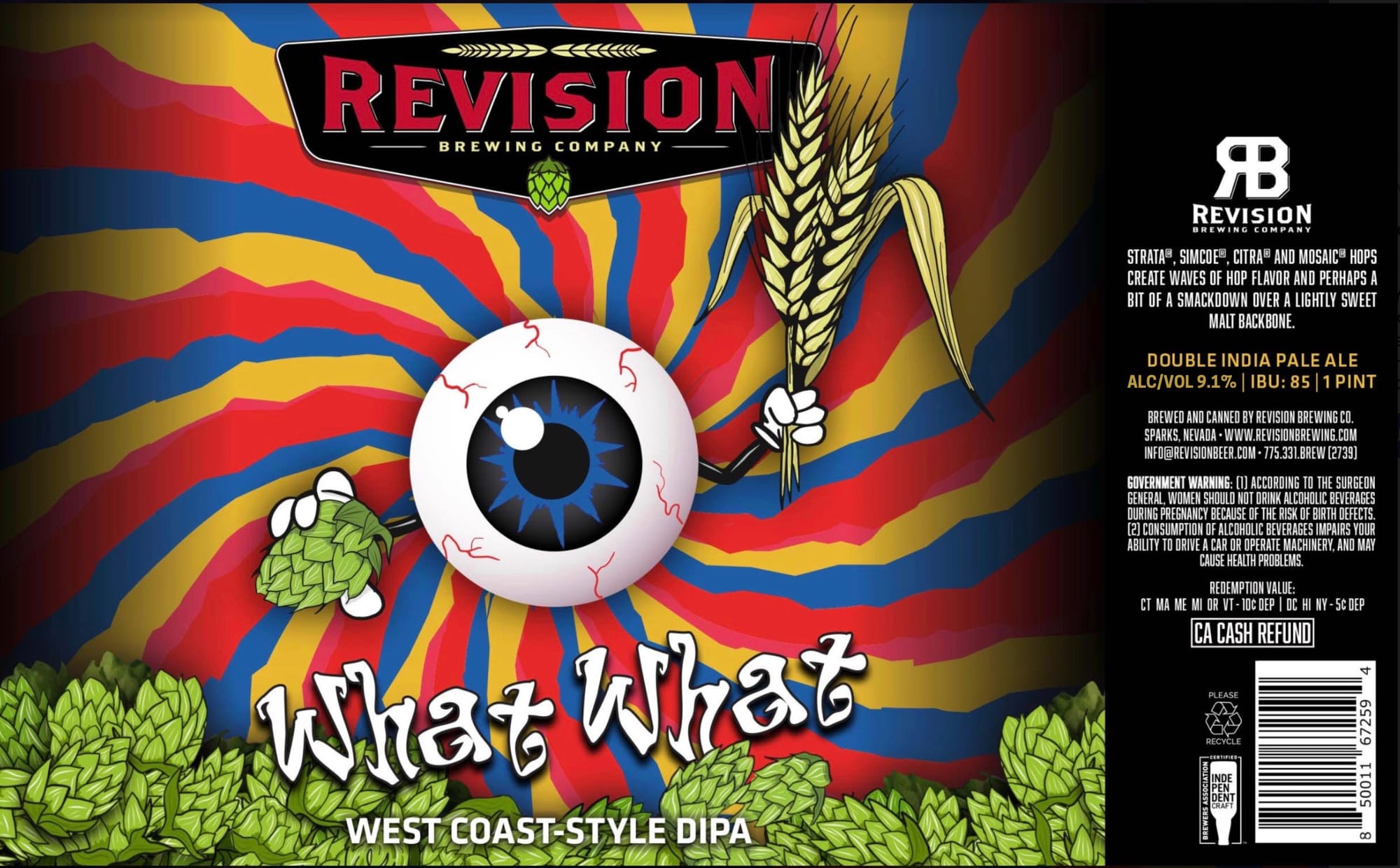 What What by Revision Brewing Company - beer label