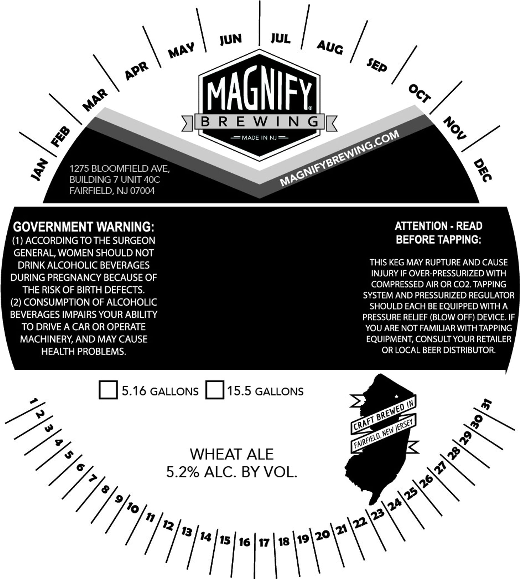 Wheat Ale by Magnify Brewing - beer label