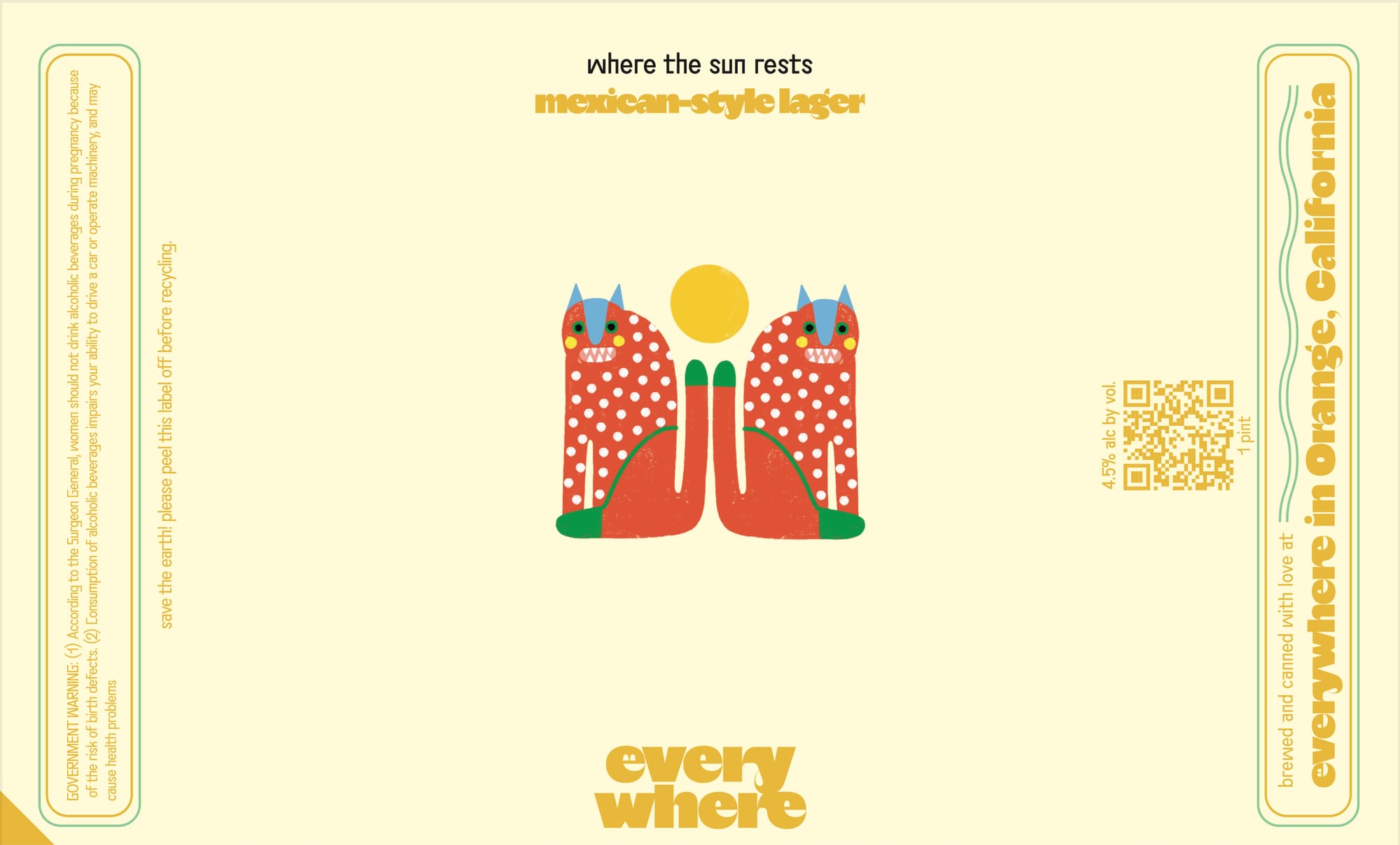 where the sun rests by Everywhere Brewing - beer label