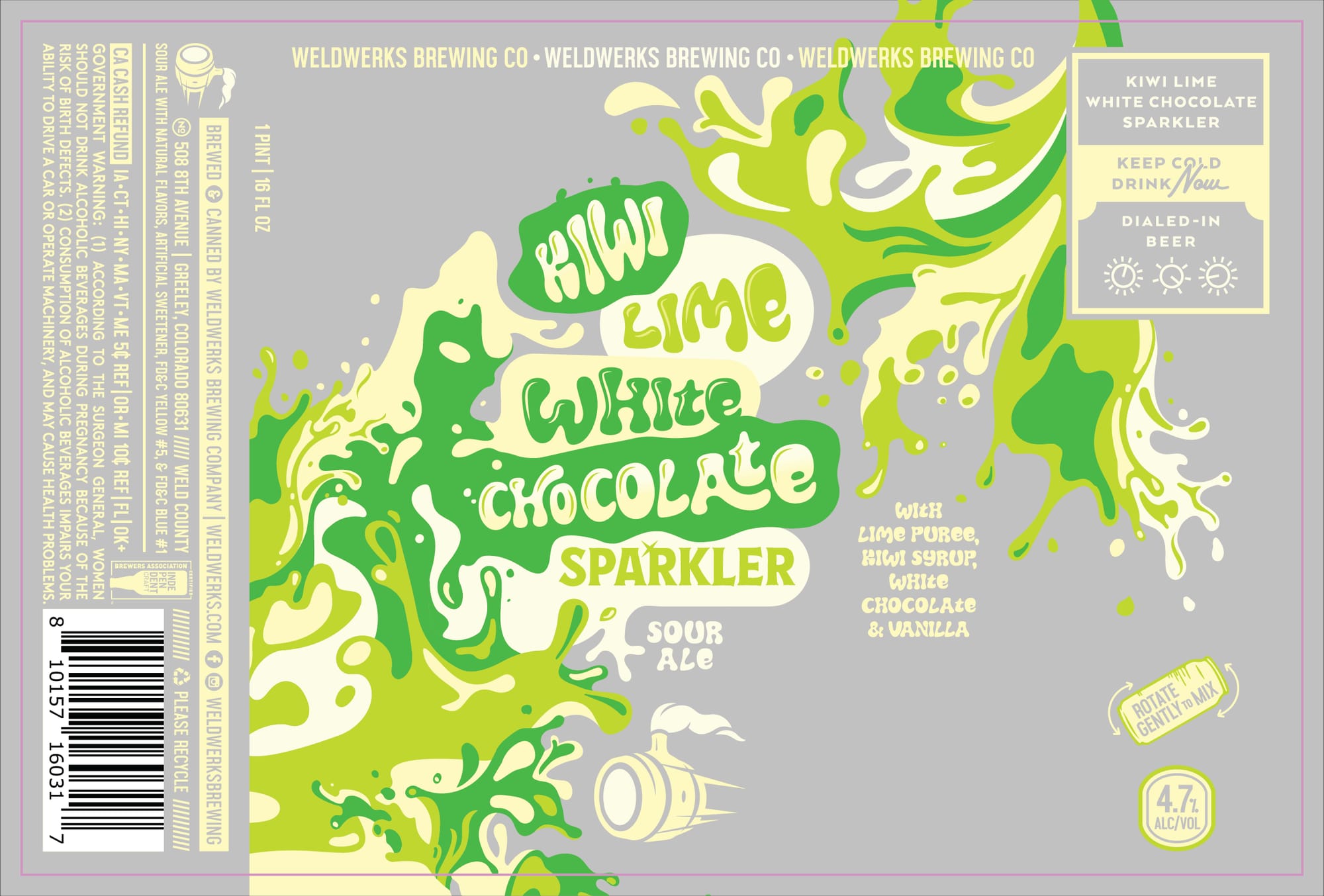 White Sparkler by Weldwerks Brewing Co. - beer label