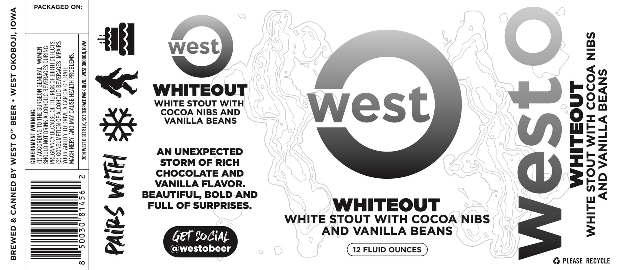 Whiteout by West Beer - beer label