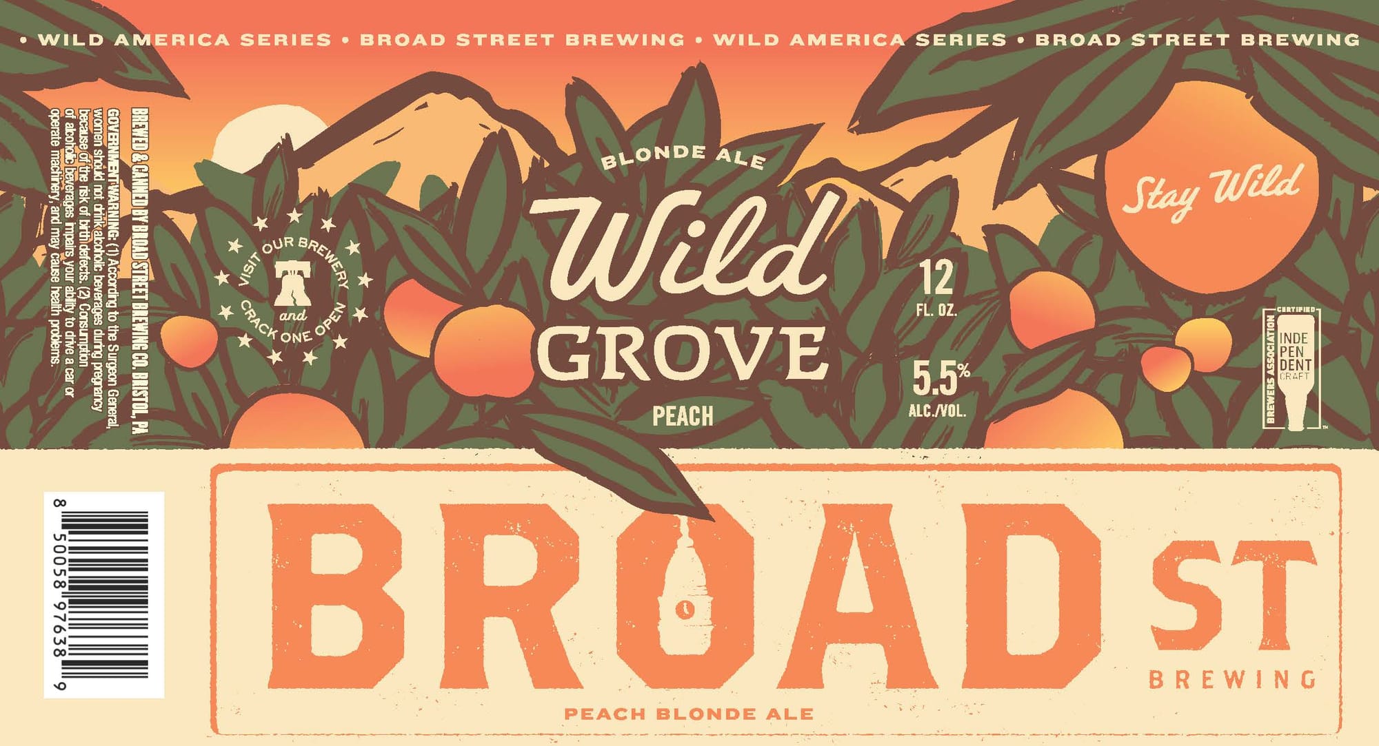 Wild Grove by Broad Street Brewing - beer label